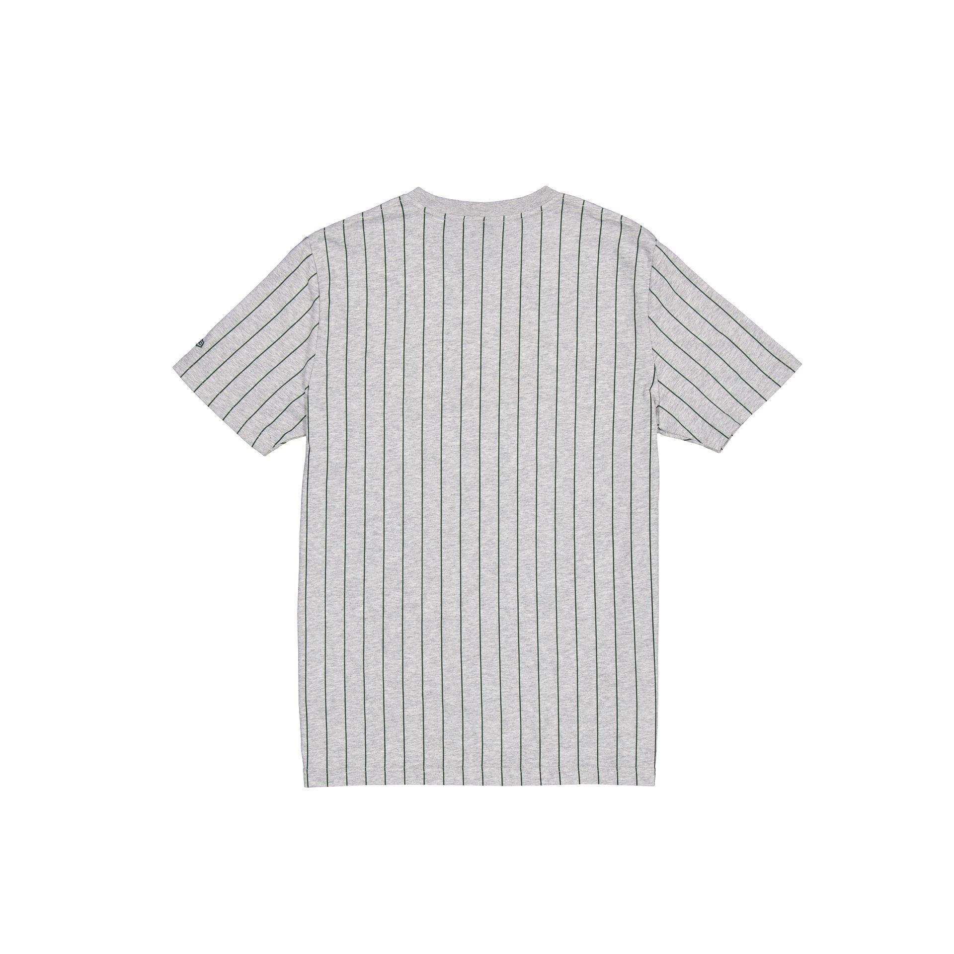 Oakland Athletics Throwback Gray Pinstripe T-Shirt Male Product Image