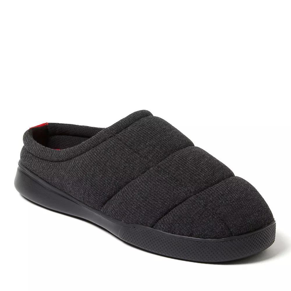 Dearfoams Brayden Men's Quilted All Day Lounge Clog Slippers, Size: XL, Black Product Image