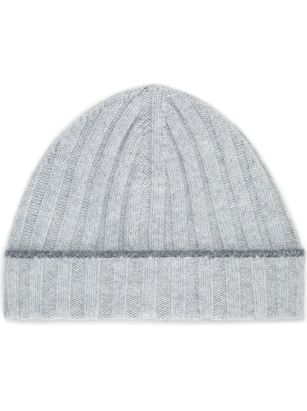 ribbed cashmere beanie Product Image