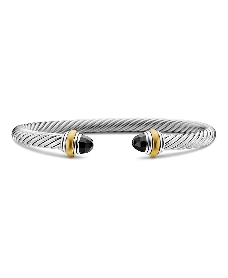 David Yurman Cable Classics Bracelet with Blue Topaz and Gold Product Image