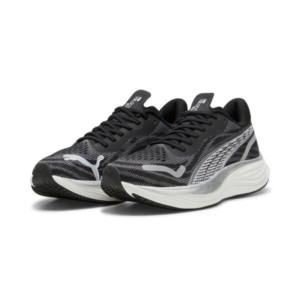 PUMA Velocity NITROâ¢ 3 Men's Running Shoes in Black/White/Silver Product Image