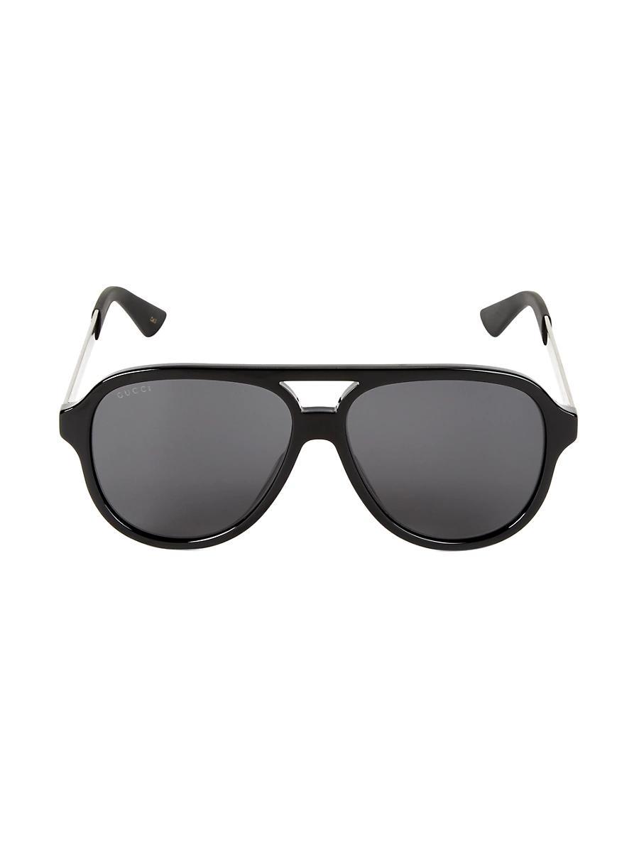 Mens Aviator Logo Sunglasses Product Image