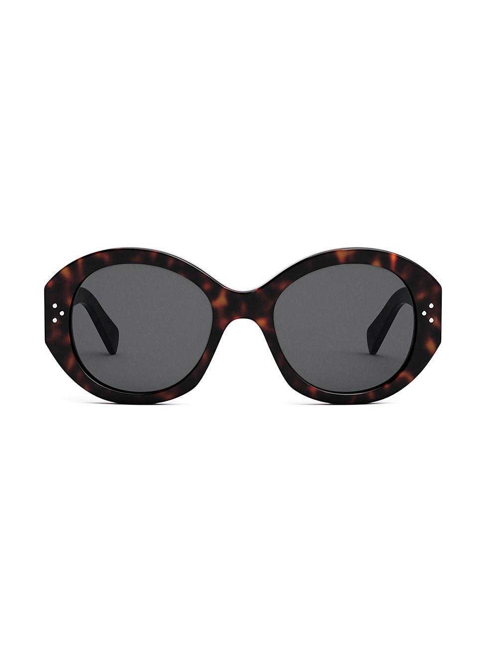 Womens 53MM Crystal-Embellished Round Sunglasses Product Image