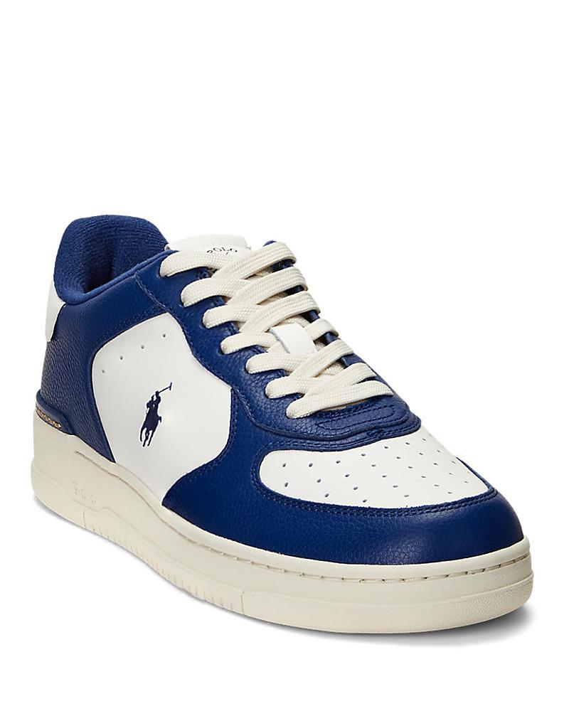Polo Ralph Lauren Mens Masters Court Colorblock Sneakers Product Image
