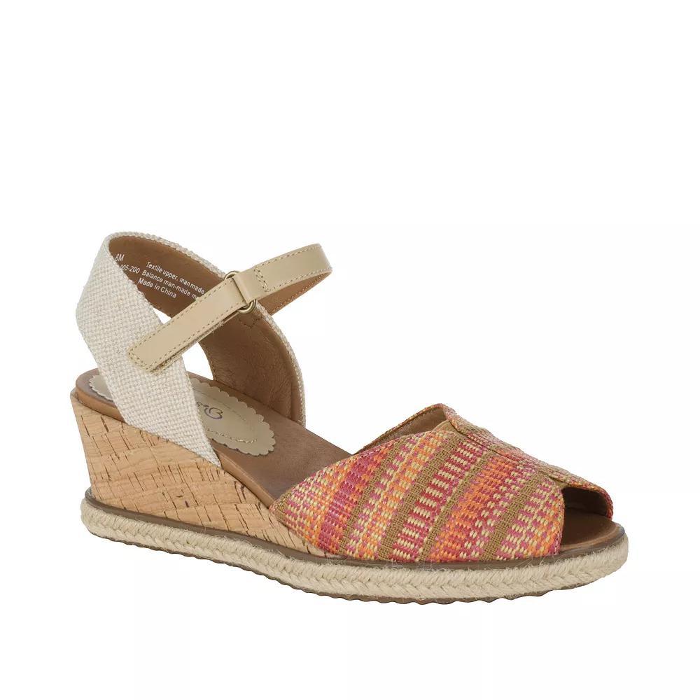 Baretraps Odetta Womens Espadrille Wedge Sandals Pink Team Product Image