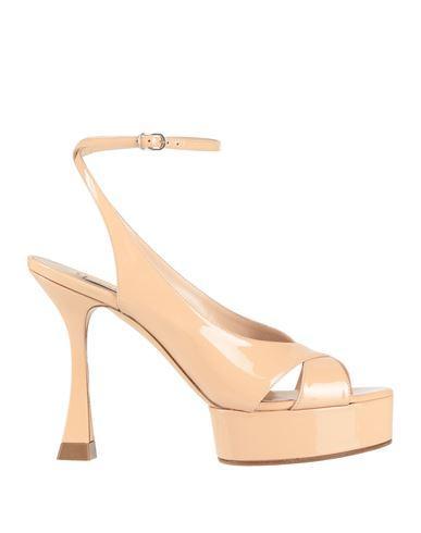 CASADEI Woman Sandals Blush Size 6 Leather In Neutral Product Image