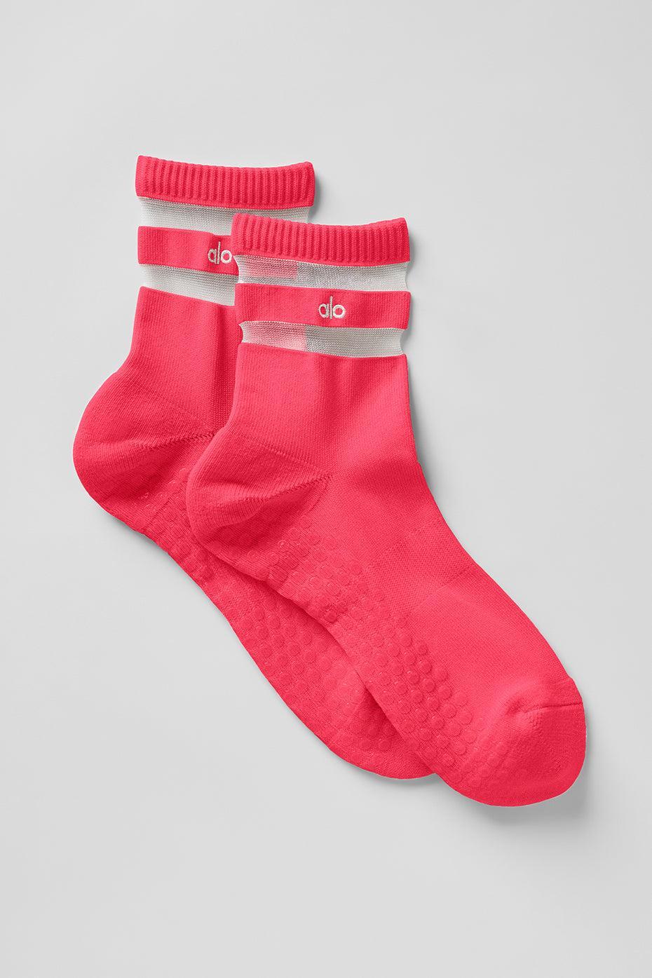 Women's Pulse Grip Sock - Candy Red Female Product Image