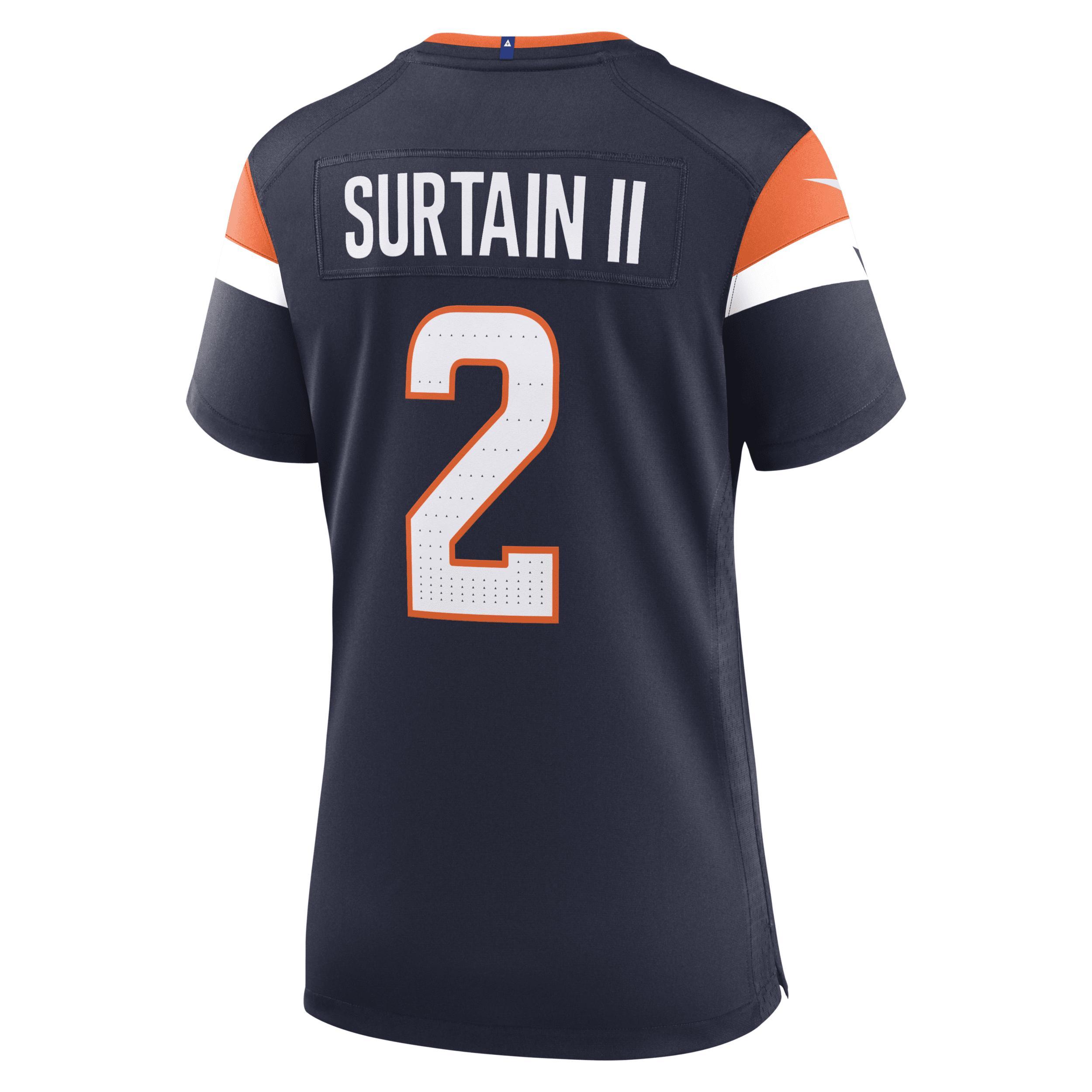 Women's Nike Patrick Surtain II Navy Denver Broncos Mile High Collection Alternate Game Jersey, Size: XL, Blue Product Image
