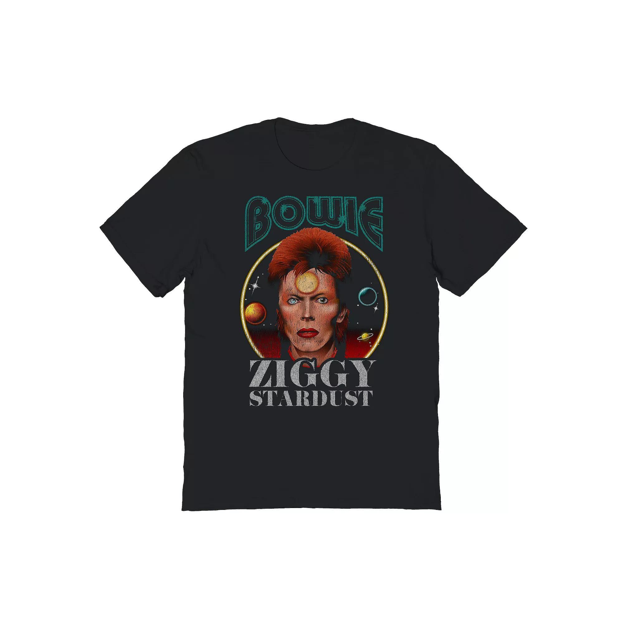 Men's Bowie Ziggy Stardust Graphic Tee, Size: Small, Black Product Image