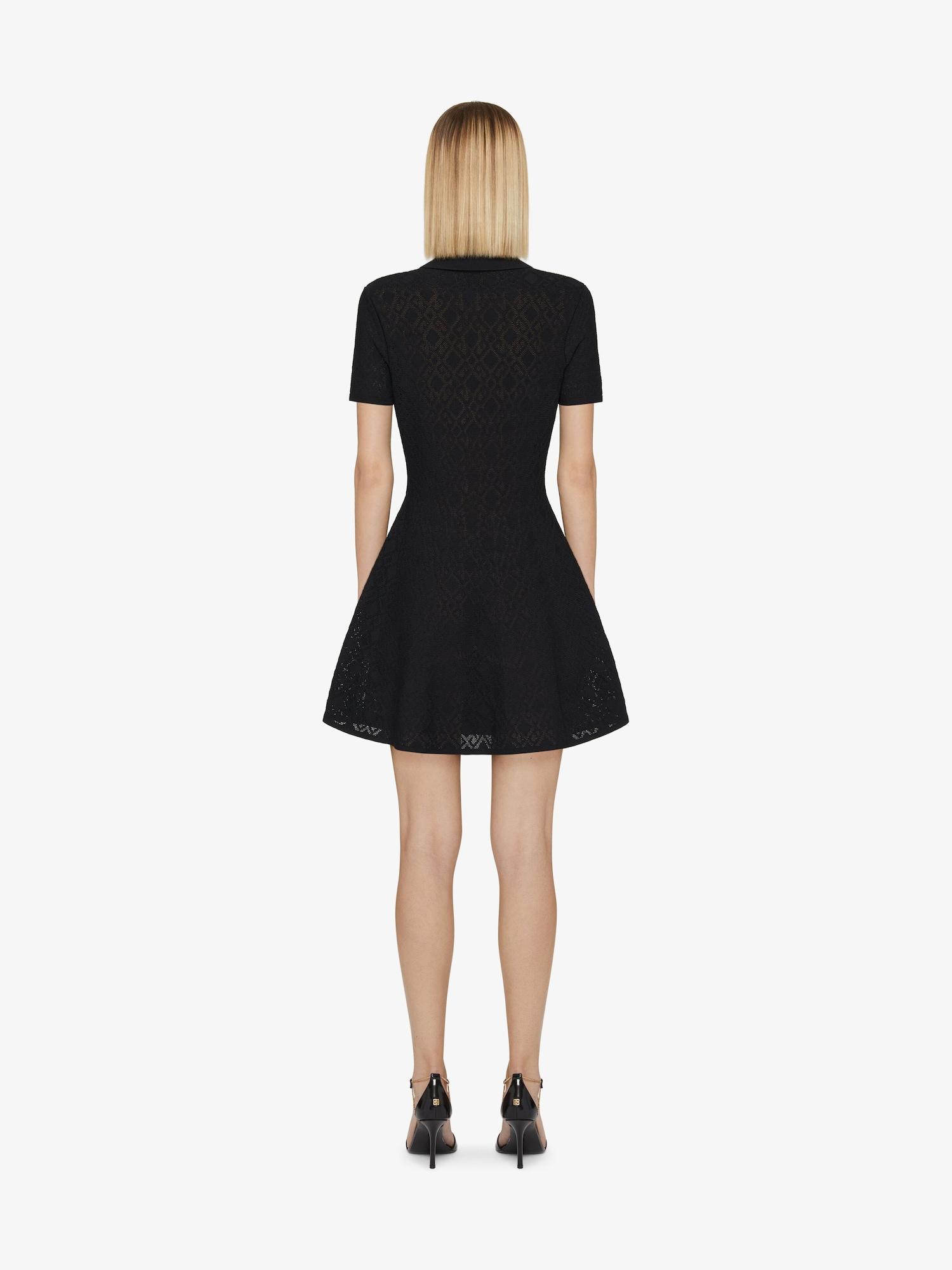 Polo dress in monogram 72 jacquard Product Image