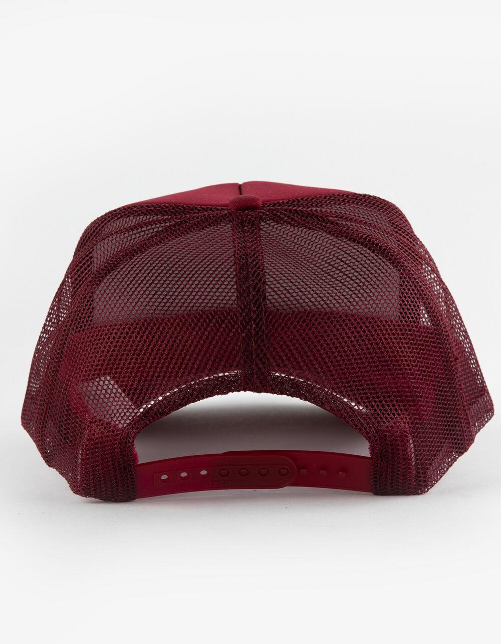 LANDERS SUPPLY HOUSE Ride Up Trucker Hat - BURGUNDY Product Image