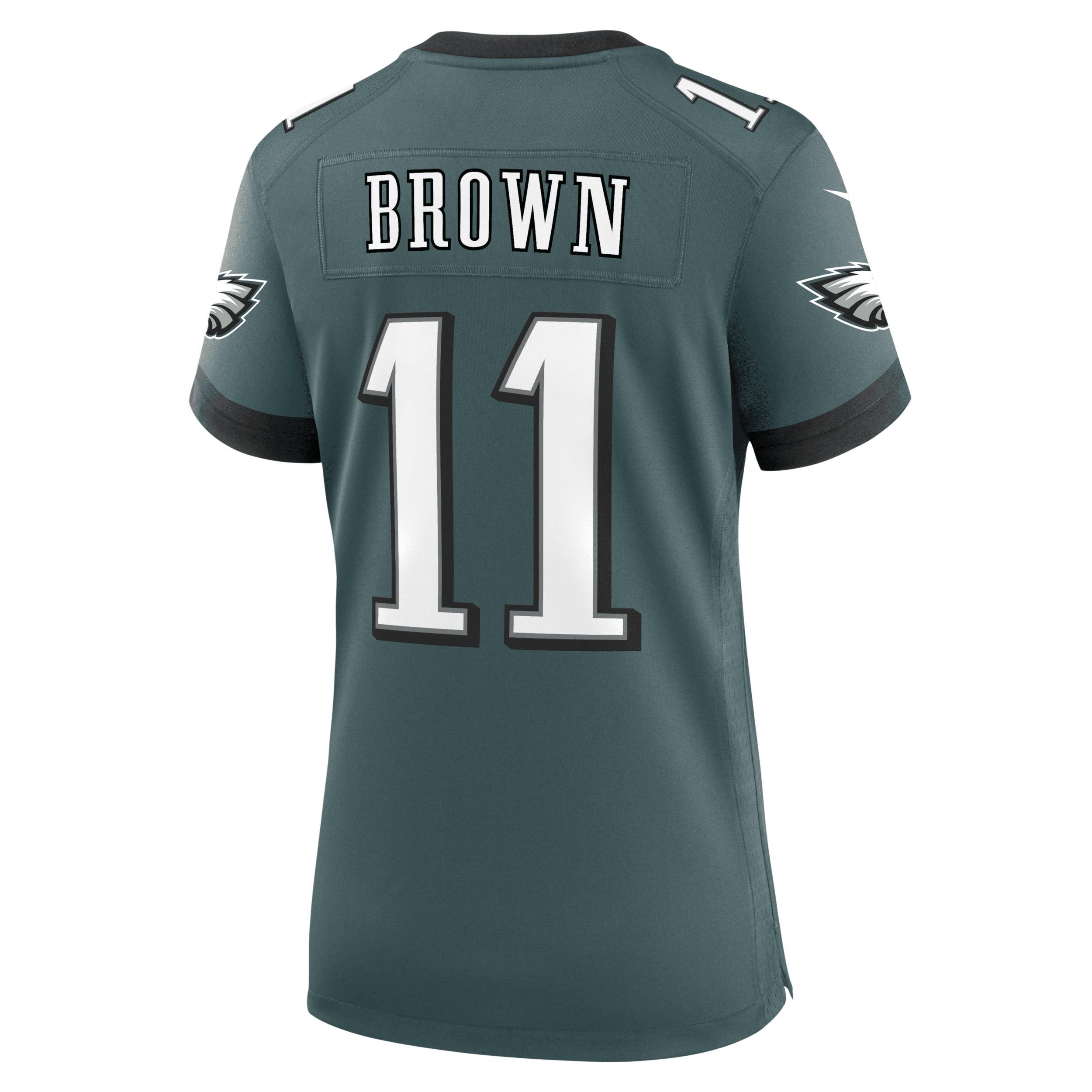 Women's Nike A.J. Brown Midnight Green Philadelphia Eagles Team Game Jersey, Size: Large Product Image