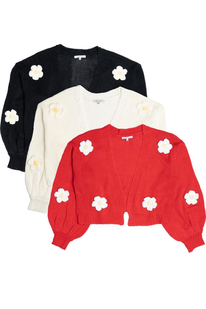 3D Daisy Cardigan Product Image