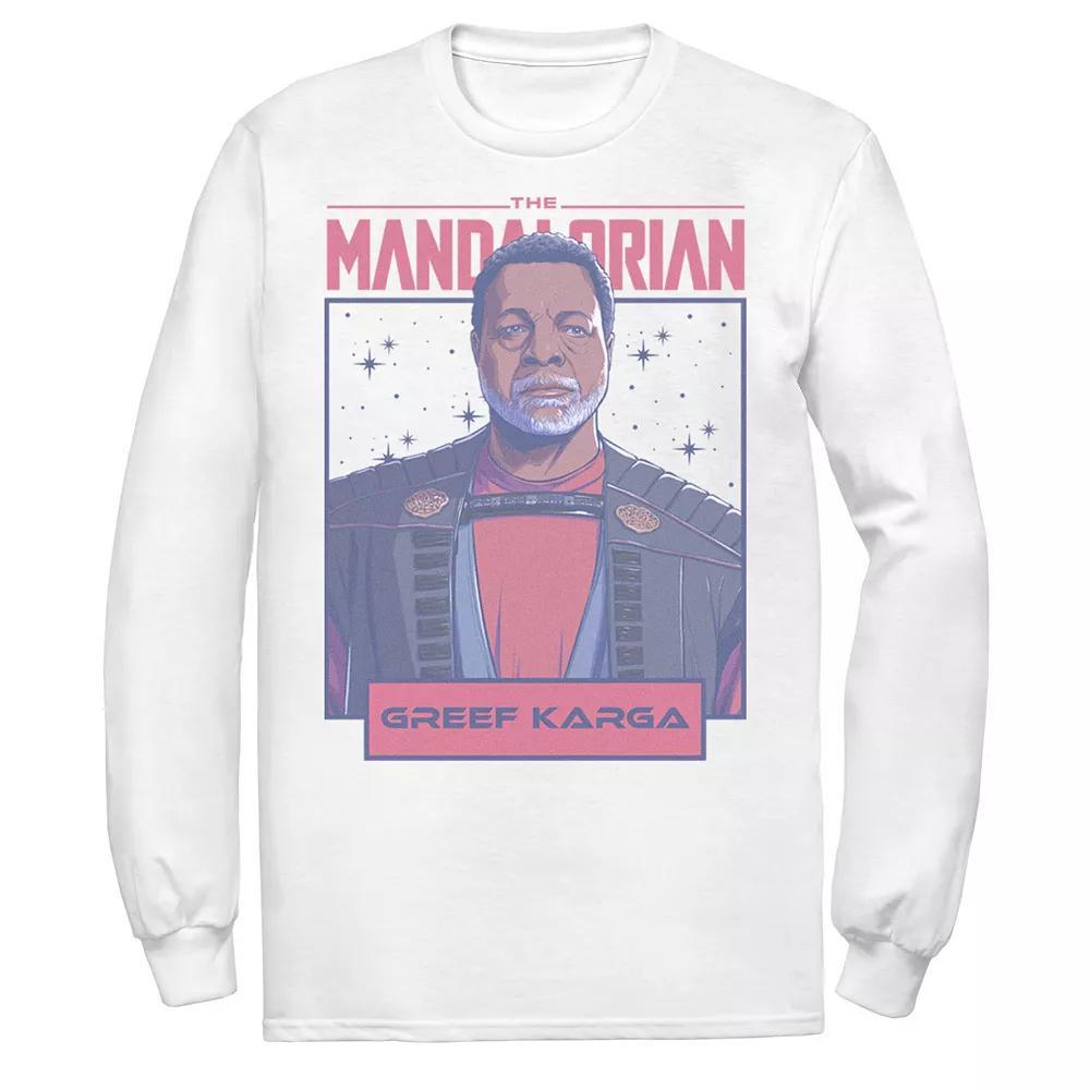 Men's Star Wars The Mandalorian Greef Karga Portrait Panel Tee, Size: XXL, White Product Image
