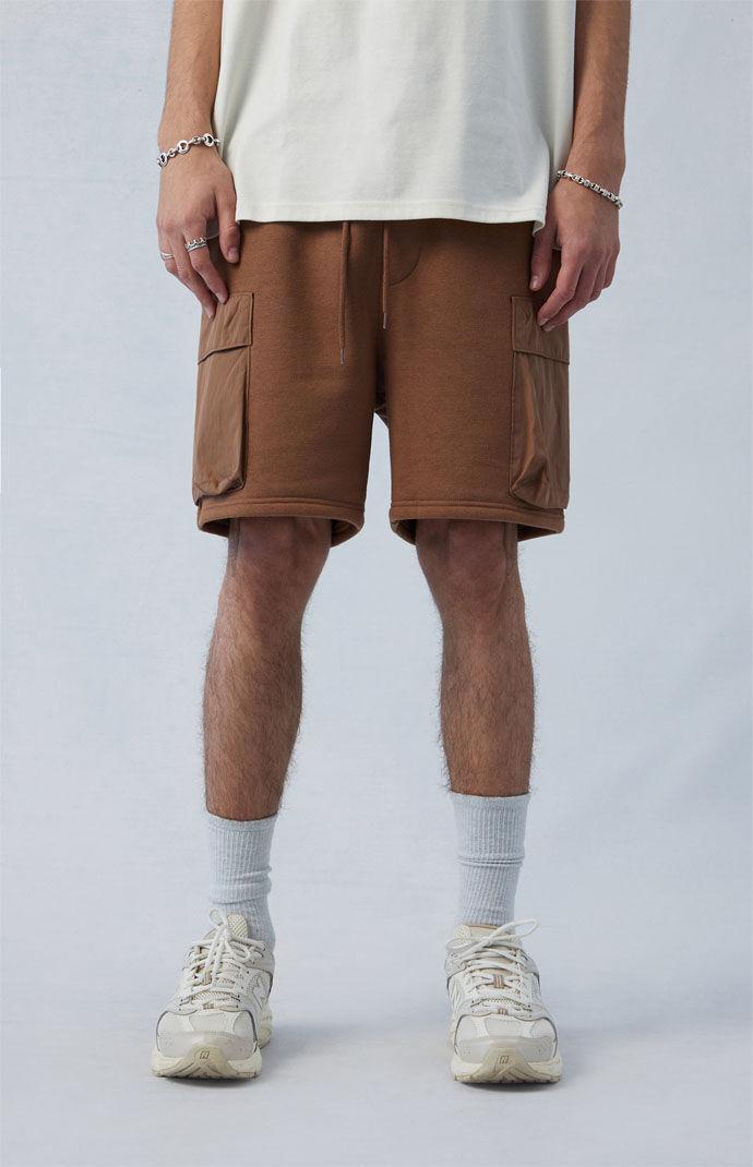 Men's Fleece Cargo Sweat Shorts - Product Image