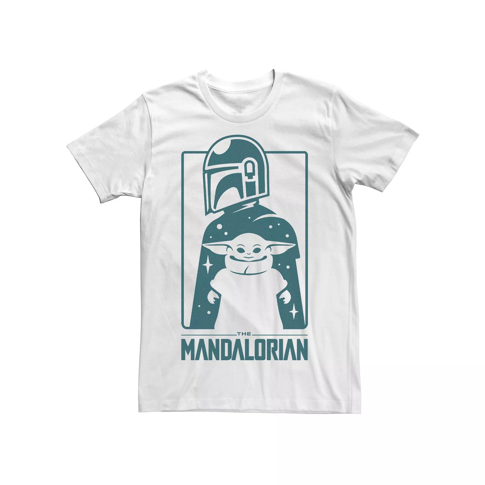 Big & Tall Star Wars Mandalorian Cute Silhouette Tee, Men's, Size: 3XL, White Product Image