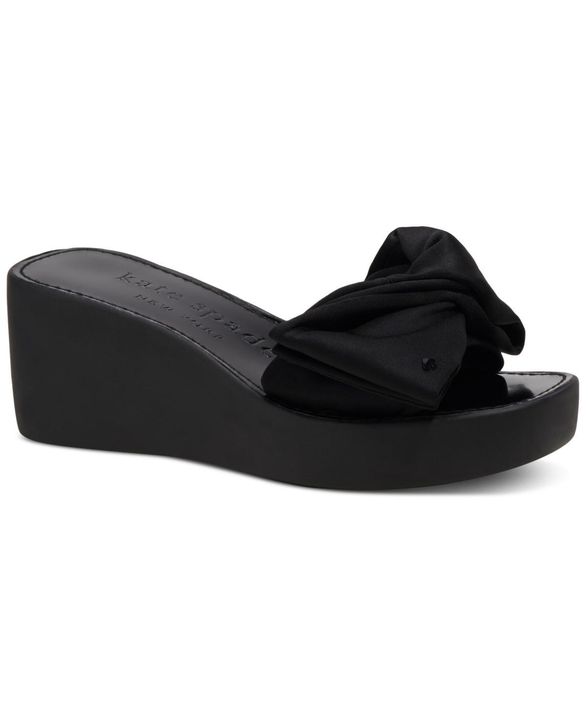 kate spade new york Bikini Bow Detail Platform Wedge Sandals Product Image