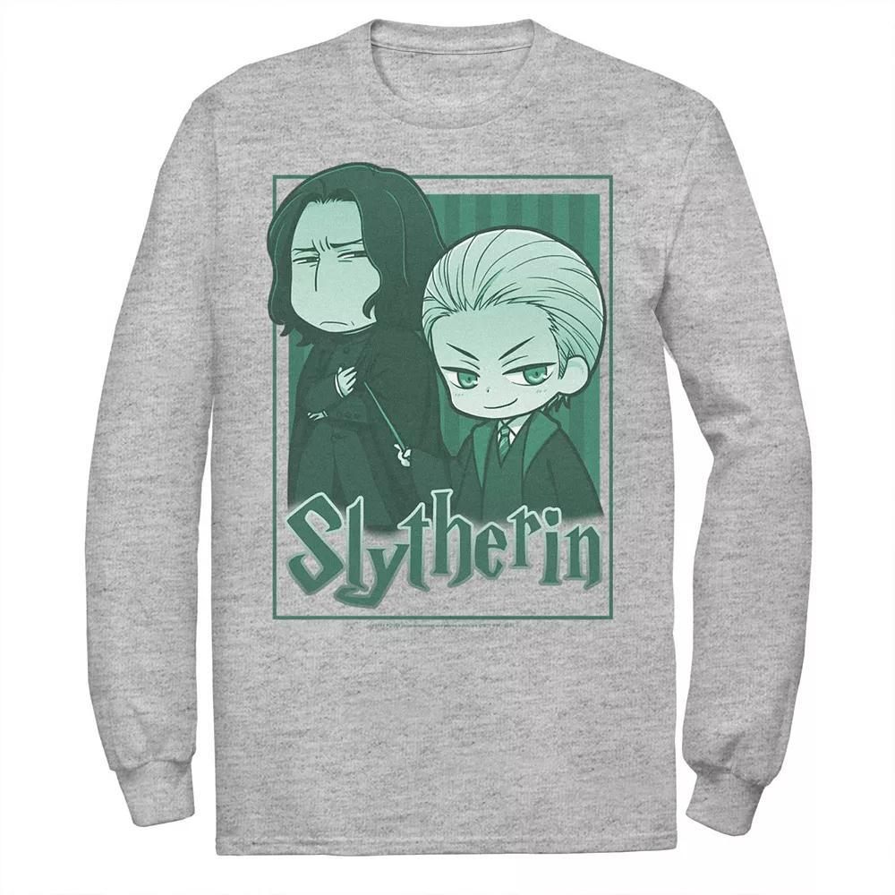 Men's Harry Potter Slytherin Snape & Draco Anime Tee, Size: Small, Athletic Grey Product Image