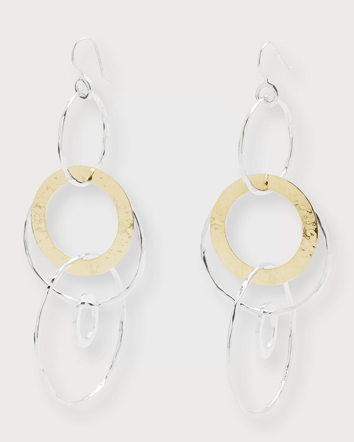 Jumbo Hammered Jet Set Earrings in Chimera Product Image