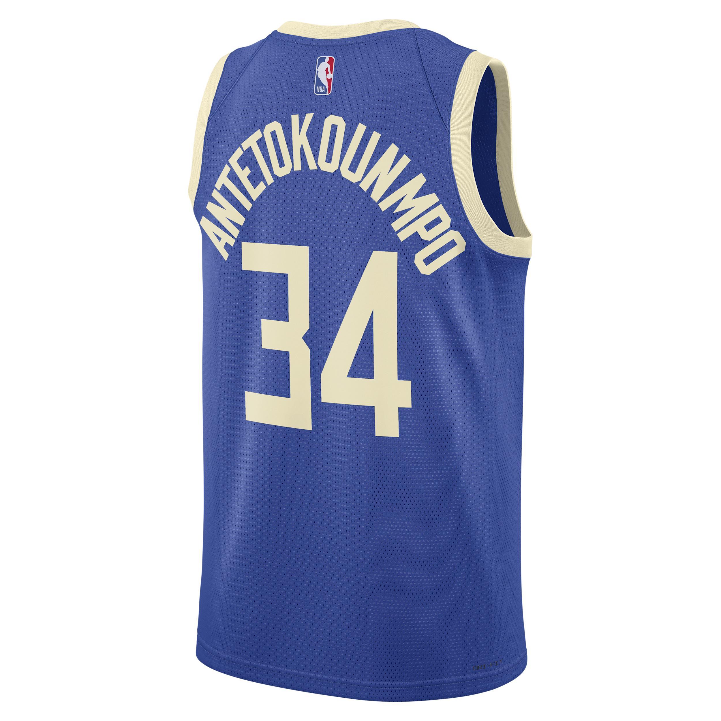 Giannis Antetokounmpo Milwaukee Bucks 2024/25 City Edition Men's Nike Dri-FIT NBA Swingman Jersey Product Image