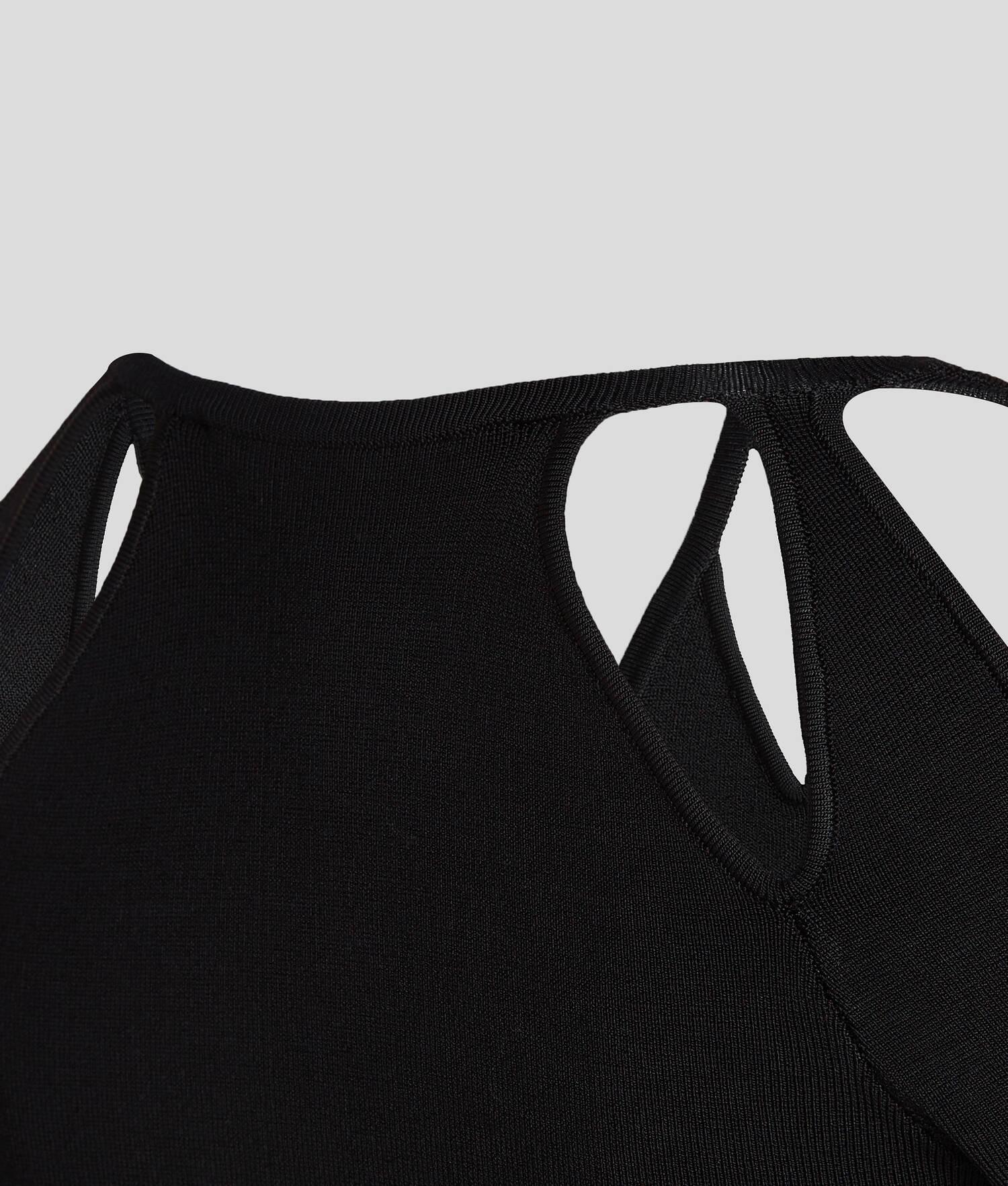 KARL SIGNATURE CUTOUT SWEATER Product Image