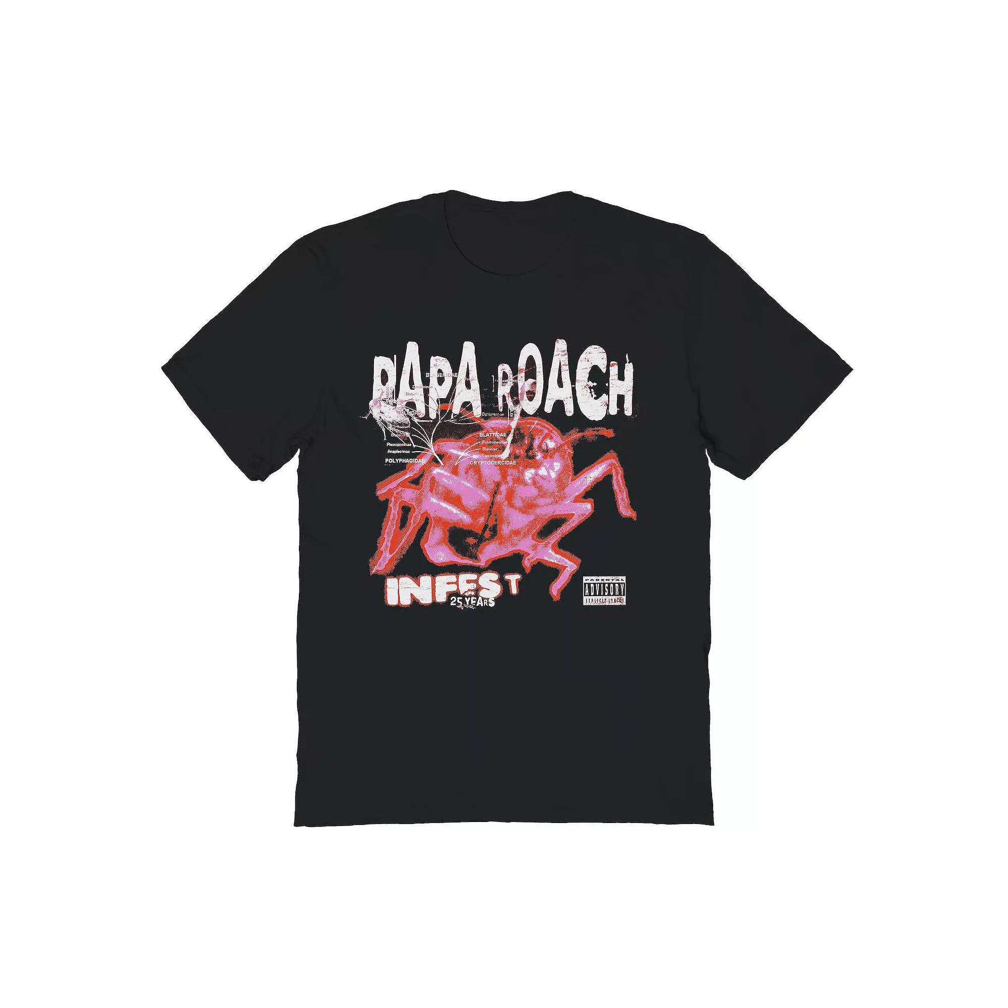Men's Papa Roach Heatmap Roach Graphic Tee, Size: Medium, Black Product Image