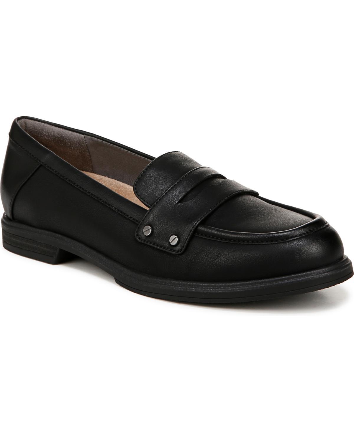 Dr. Scholl's Hello Women's Loafers, Size: 7.5 Wide, Black Faux Product Image
