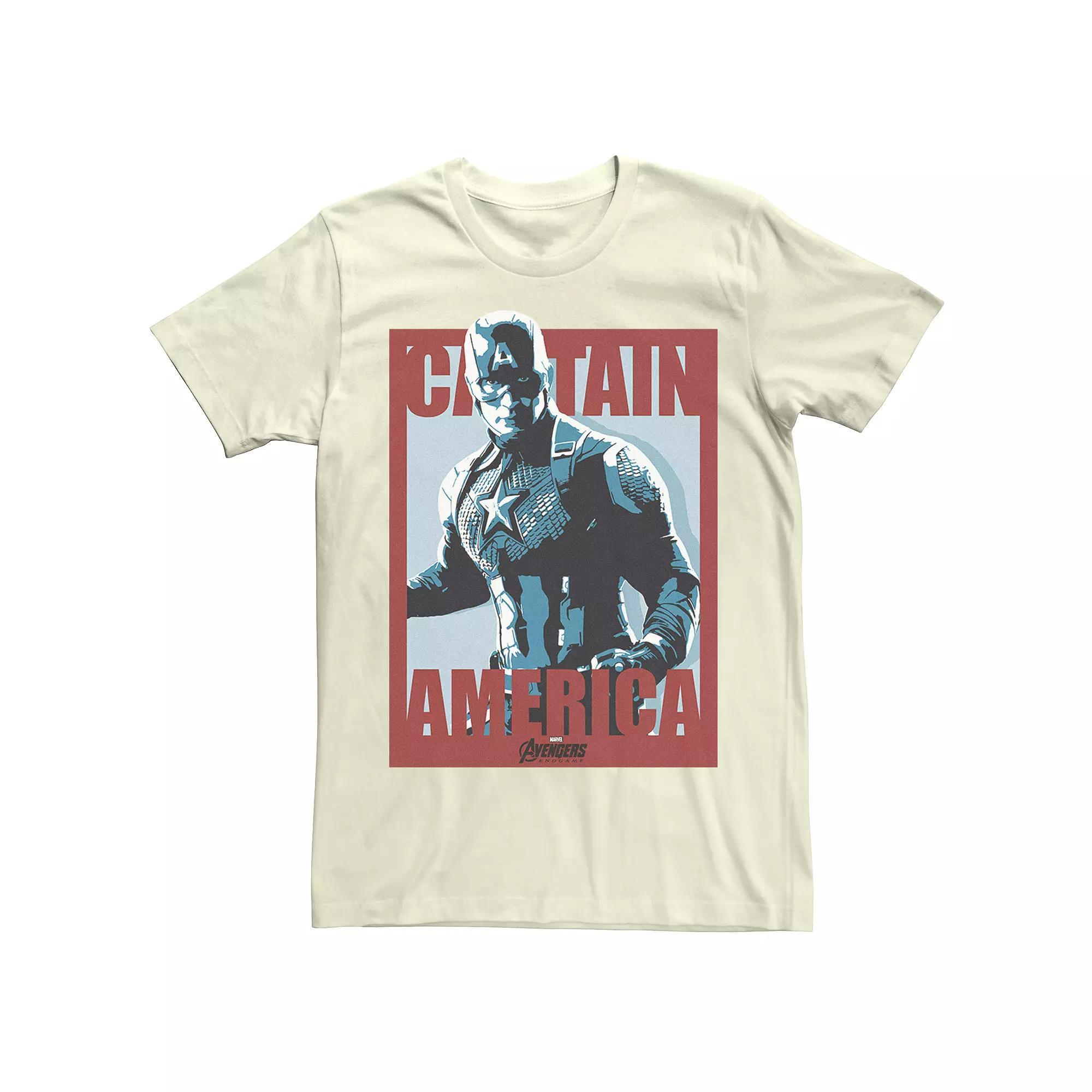 Mens Marvel Avengers Captain America Poster Tee Product Image