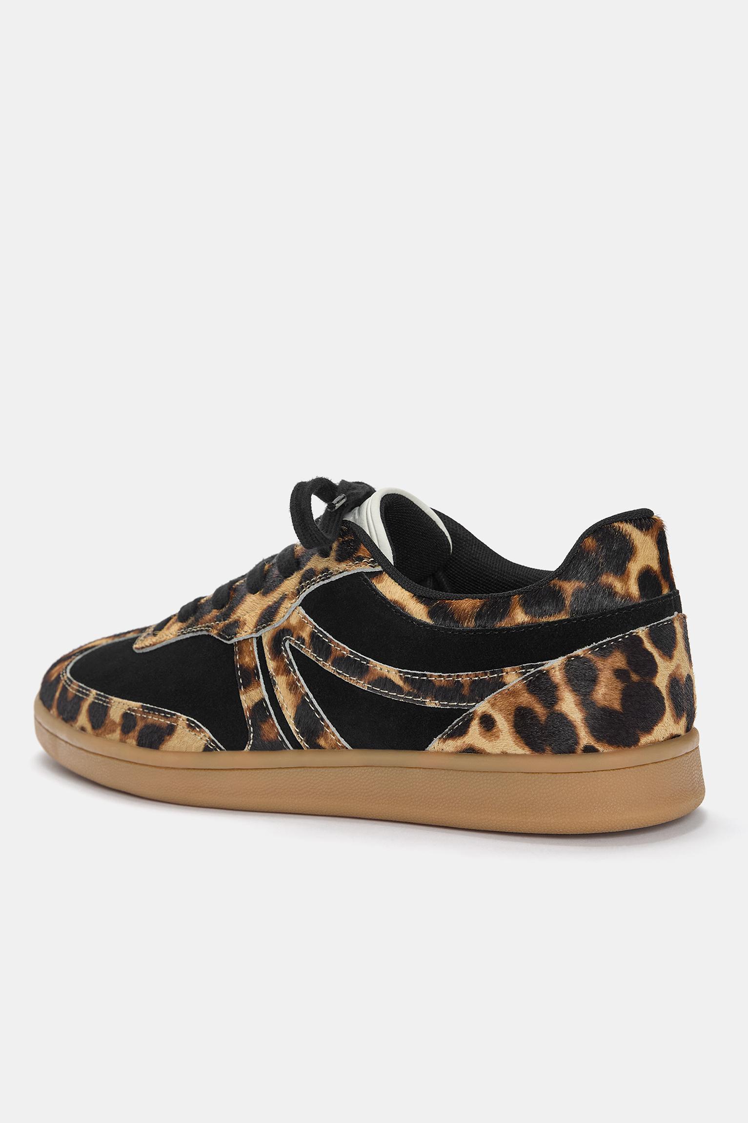 Animal print leather sneakers Product Image