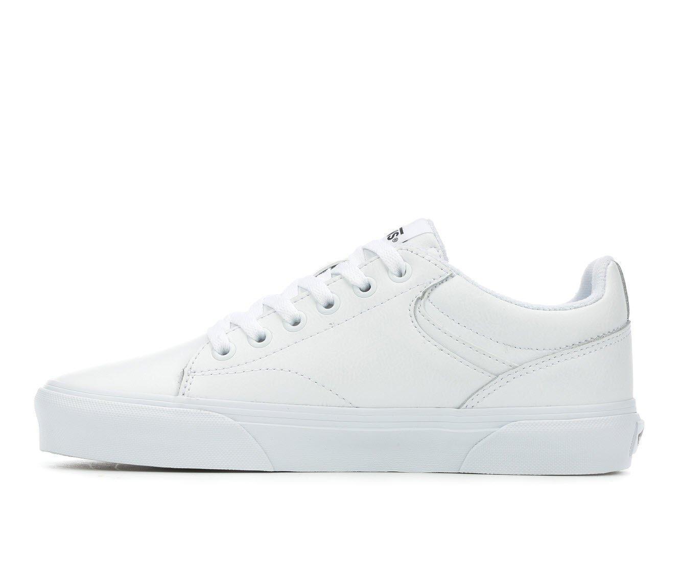 Women's Vans Seldan Leather Skate Shoes Product Image