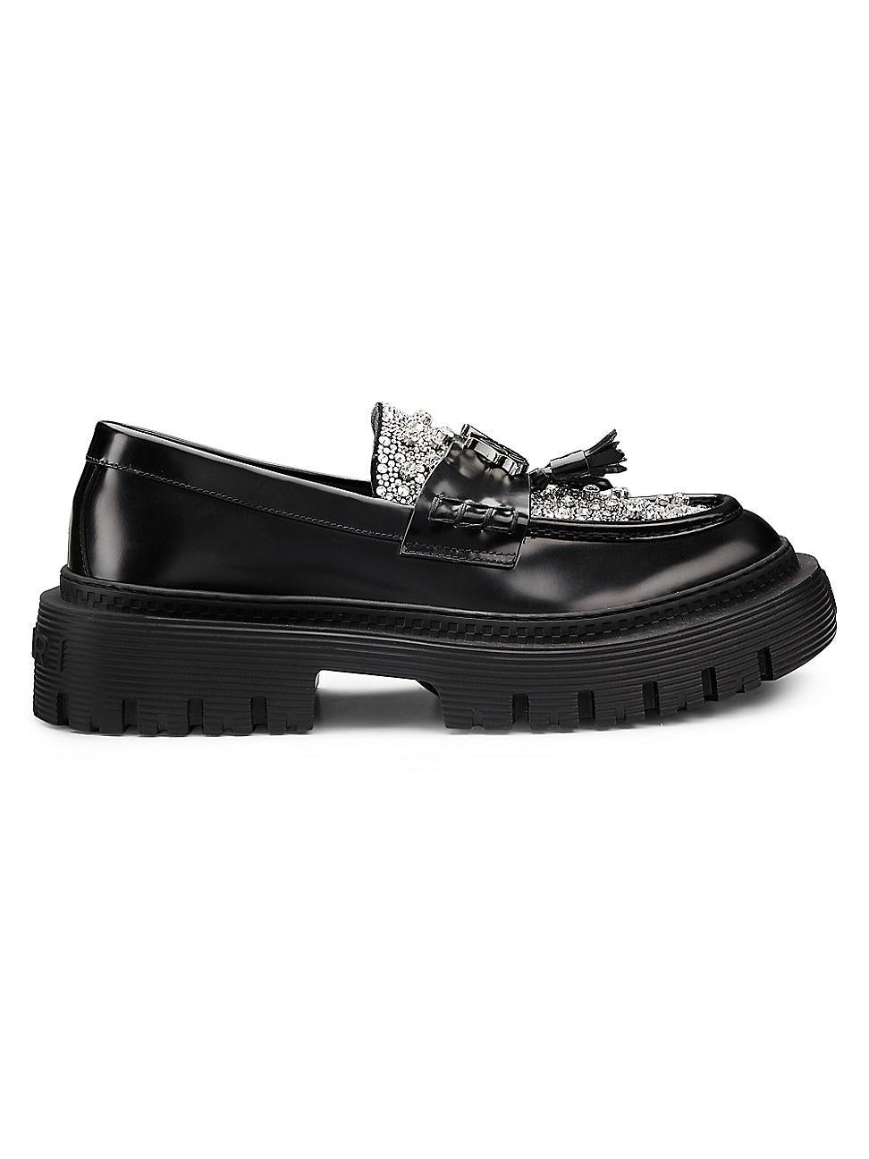 Mens MA Crystal Jumbo Tassel Loafers Product Image