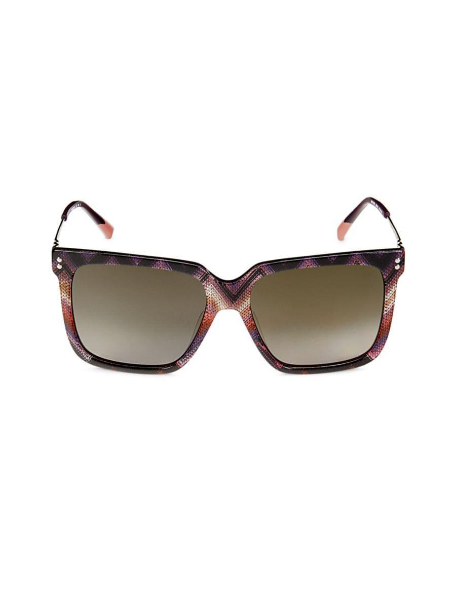 MISSONI Women's 57mm Square Sunglasses In Havana Product Image