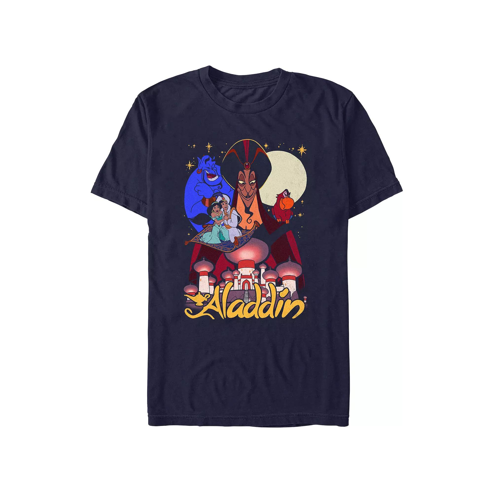 Disney's Aladdin Jafar Watching Over Agrabah Juniors' Boyfriend Graphic Tee, Women's, Size: XS, Blue Product Image