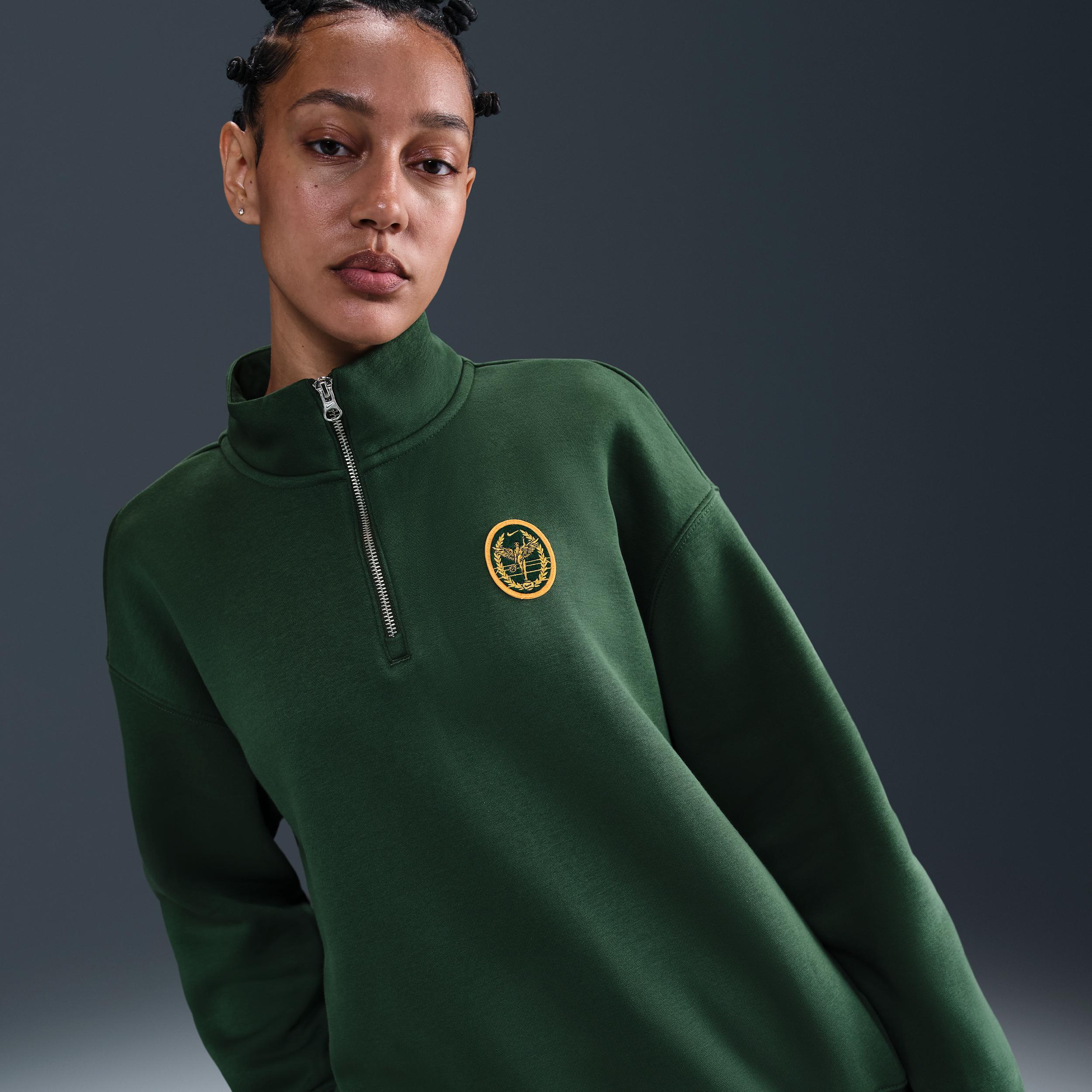 Women's Nike Sportswear Phoenix Fleece Oversized 1/4-Zip Long Sweatshirt Product Image