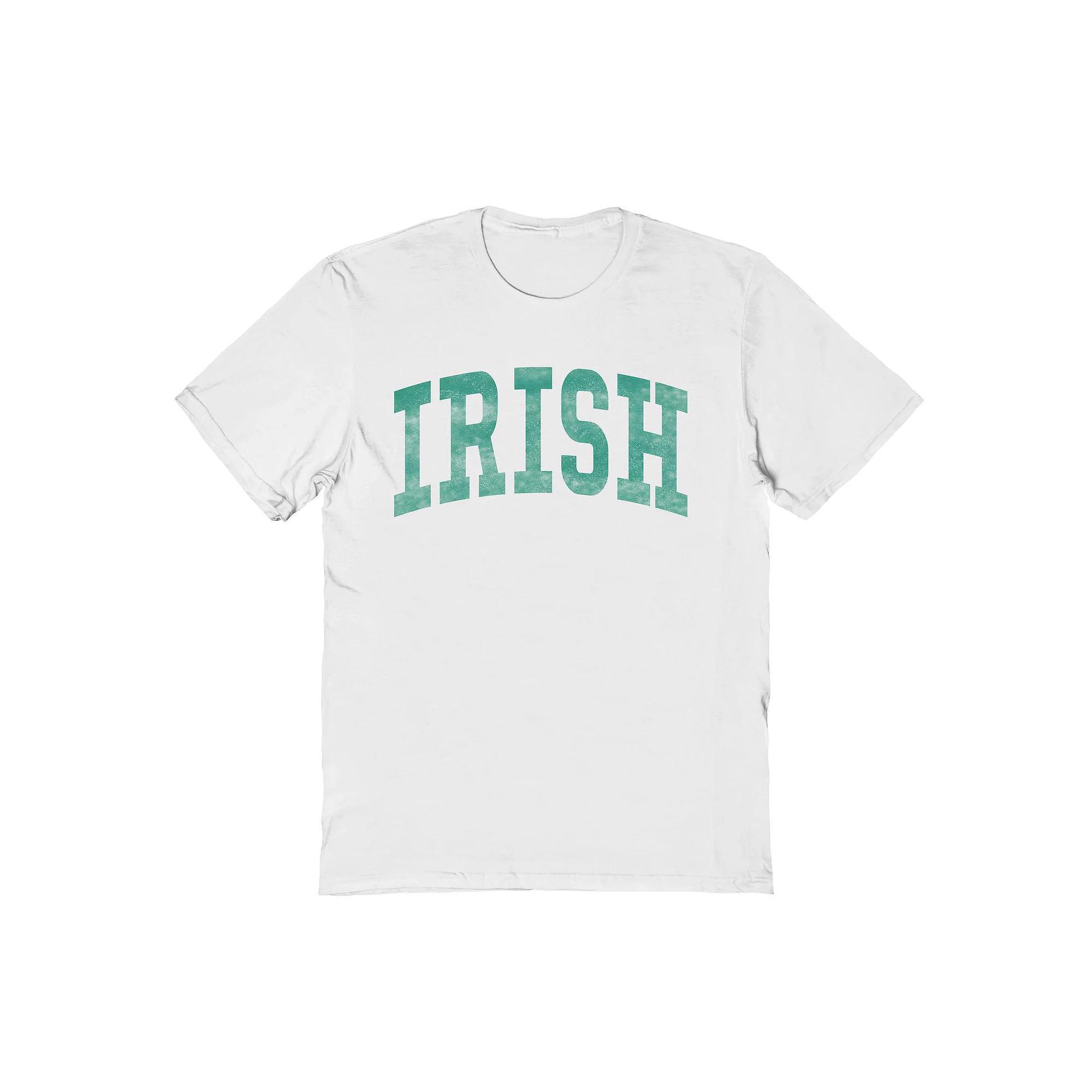 Men's Irish St. Patrick's Day Graphic Tee, Size: Large, White Product Image