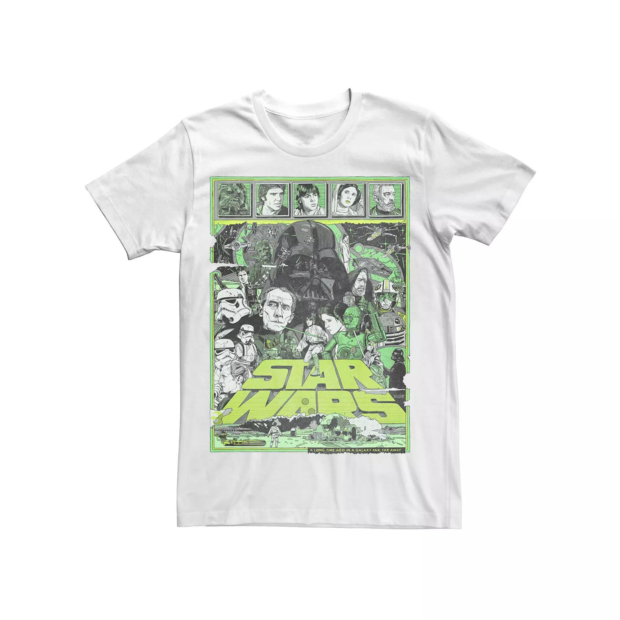 Mens Star Wars New Hope Neon Poster Tee Product Image