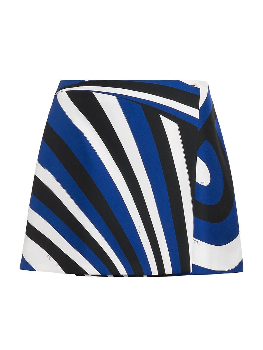Womens Parade Silk Twill Miniskirt Product Image