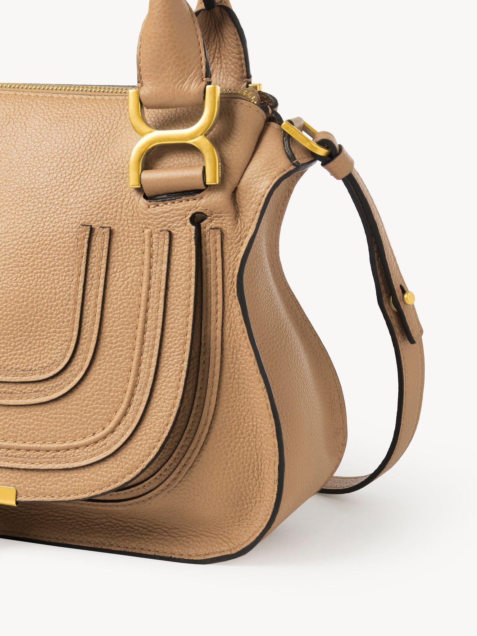 Small Marcie bag in grained leather Product Image