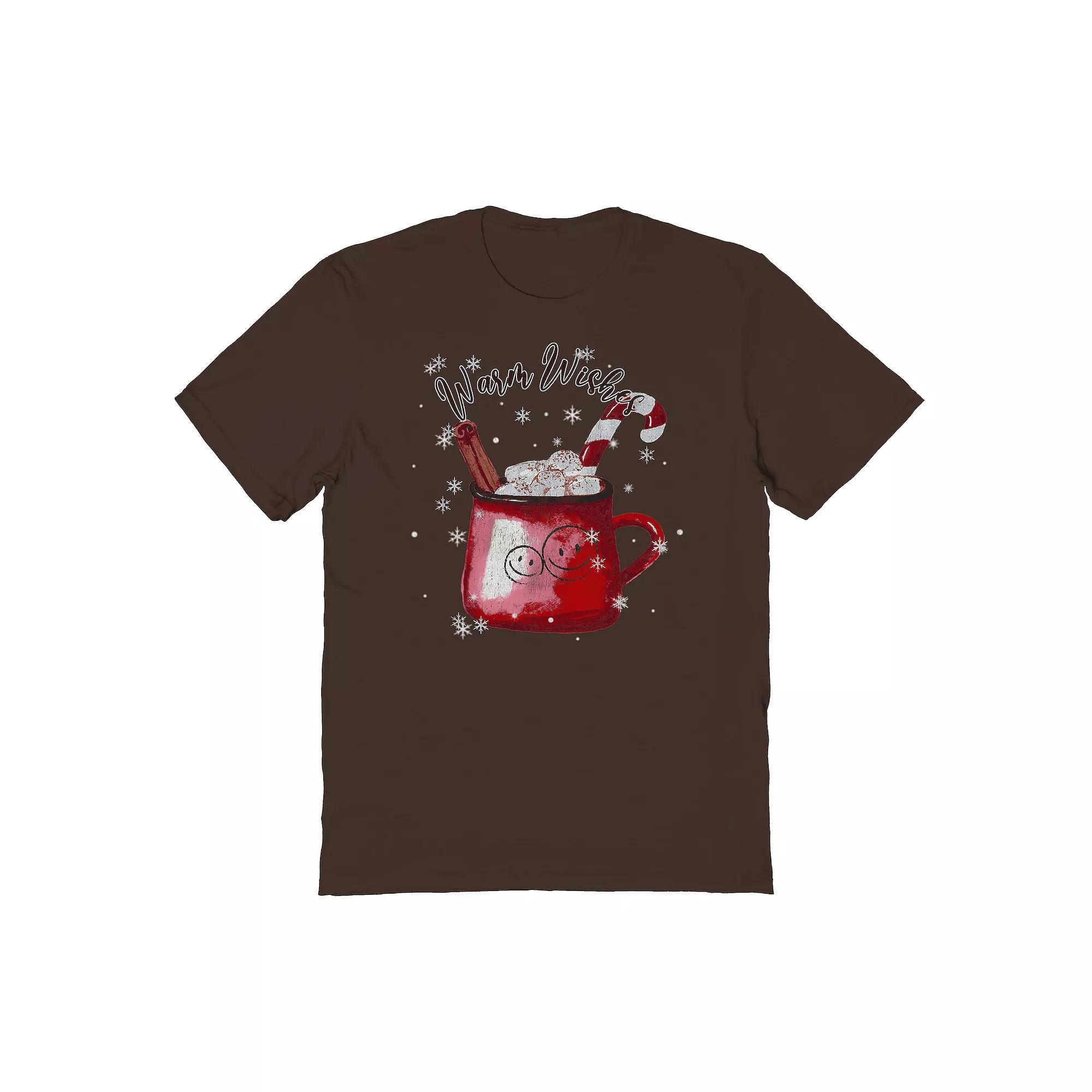 Men's Warm Wishes Graphic Tee, Women's, Size: Medium, Dark Brown Product Image