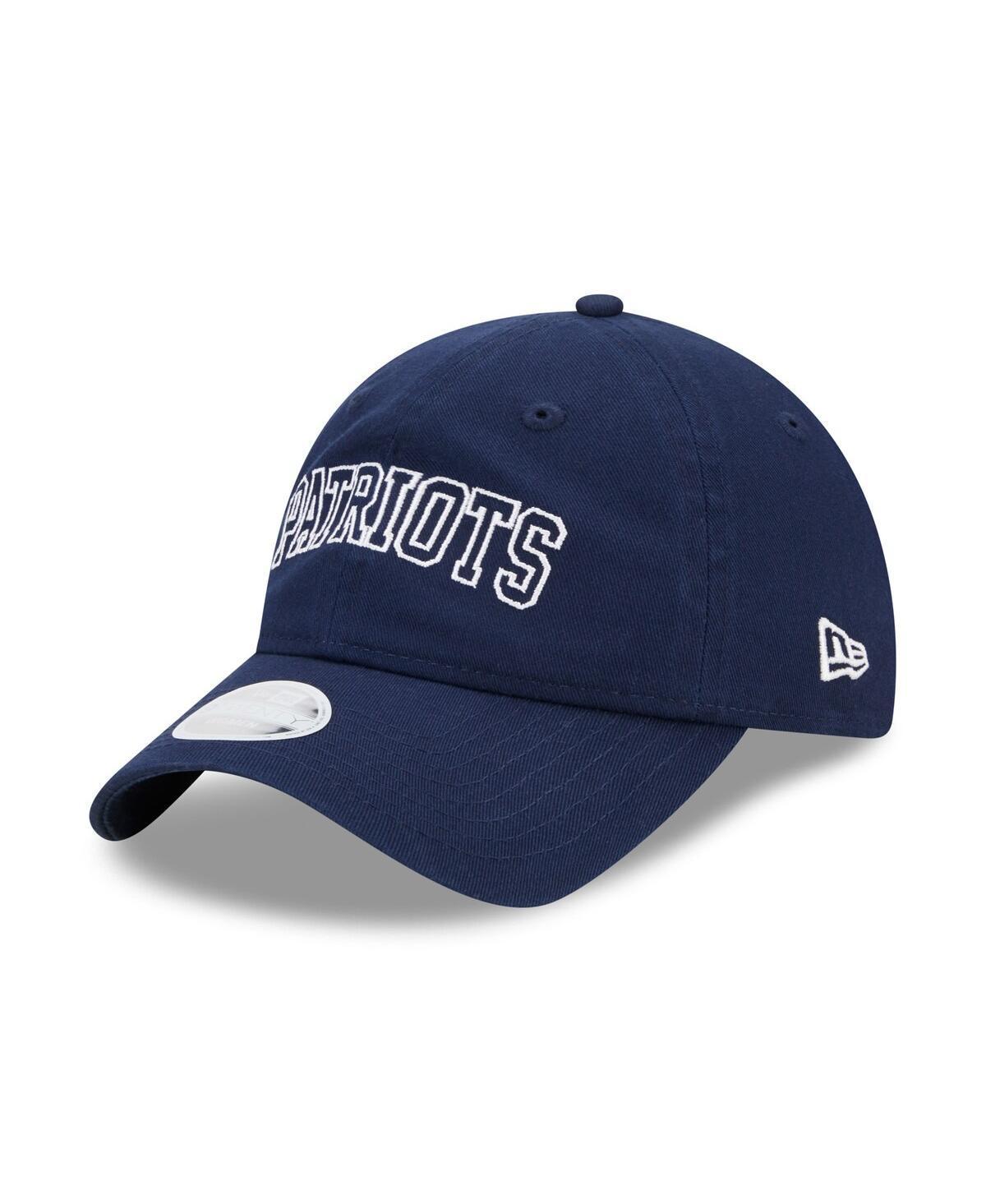 Womens New Era New England Patriots Collegiate 9TWENTY Adjustable Hat, Blue Product Image