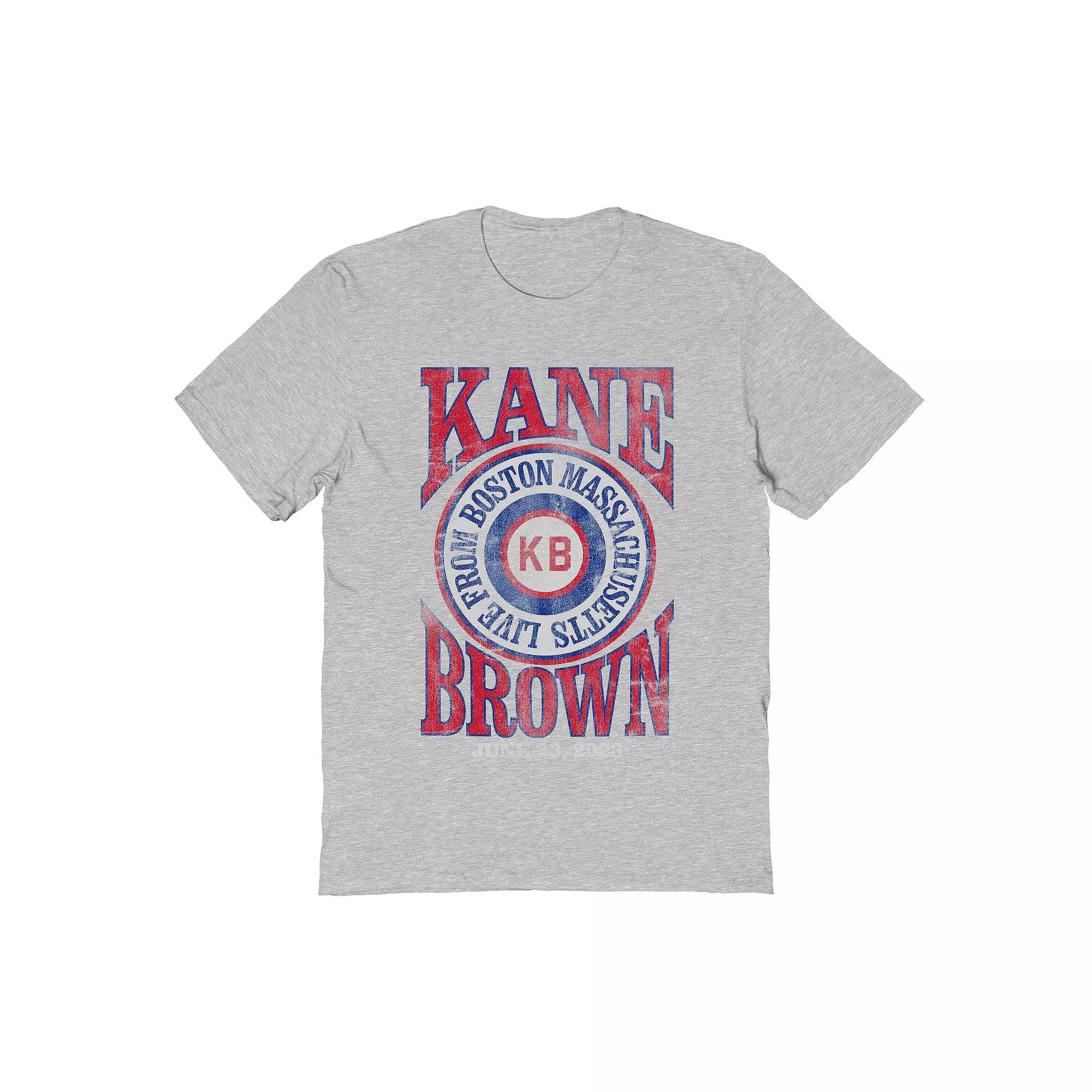 Men's Kane Brown Live From Boston Graphic Tee, Size: Large, Sport Gray Product Image