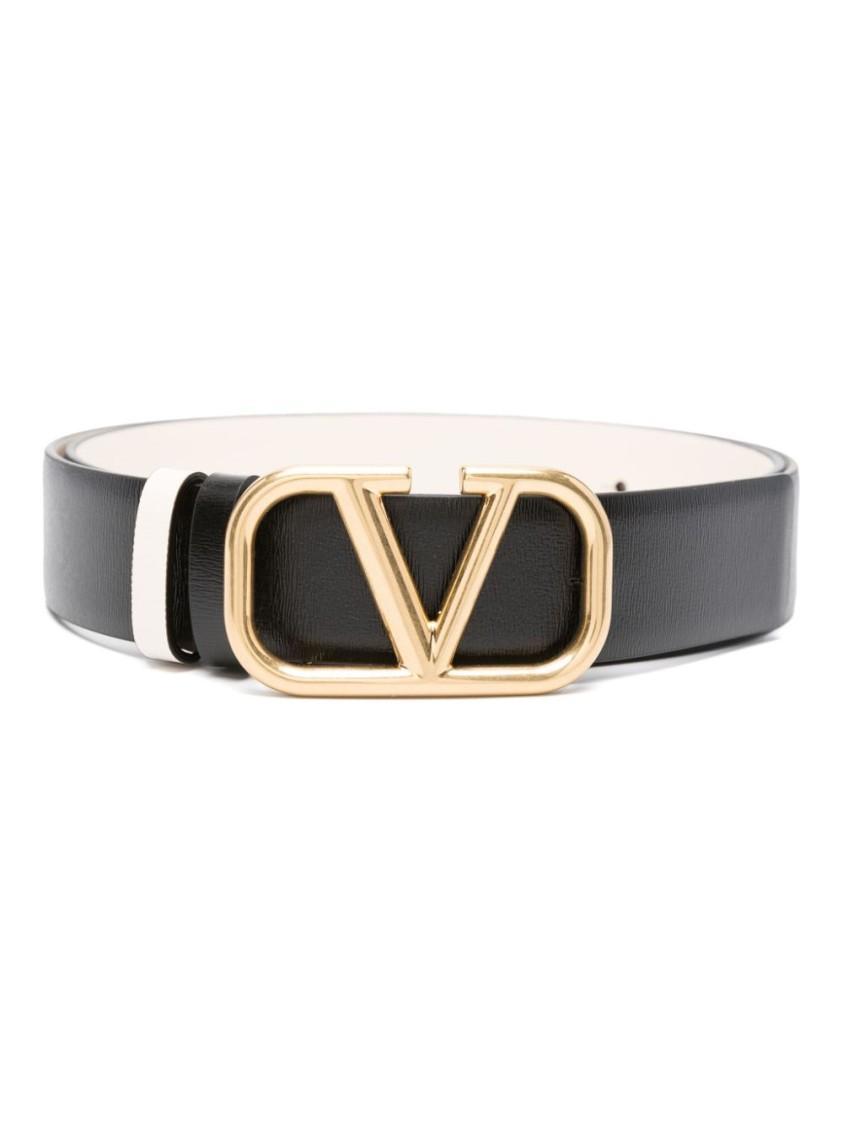 VALENTINO GARAVANI Valentino Black Leather Belt Product Image