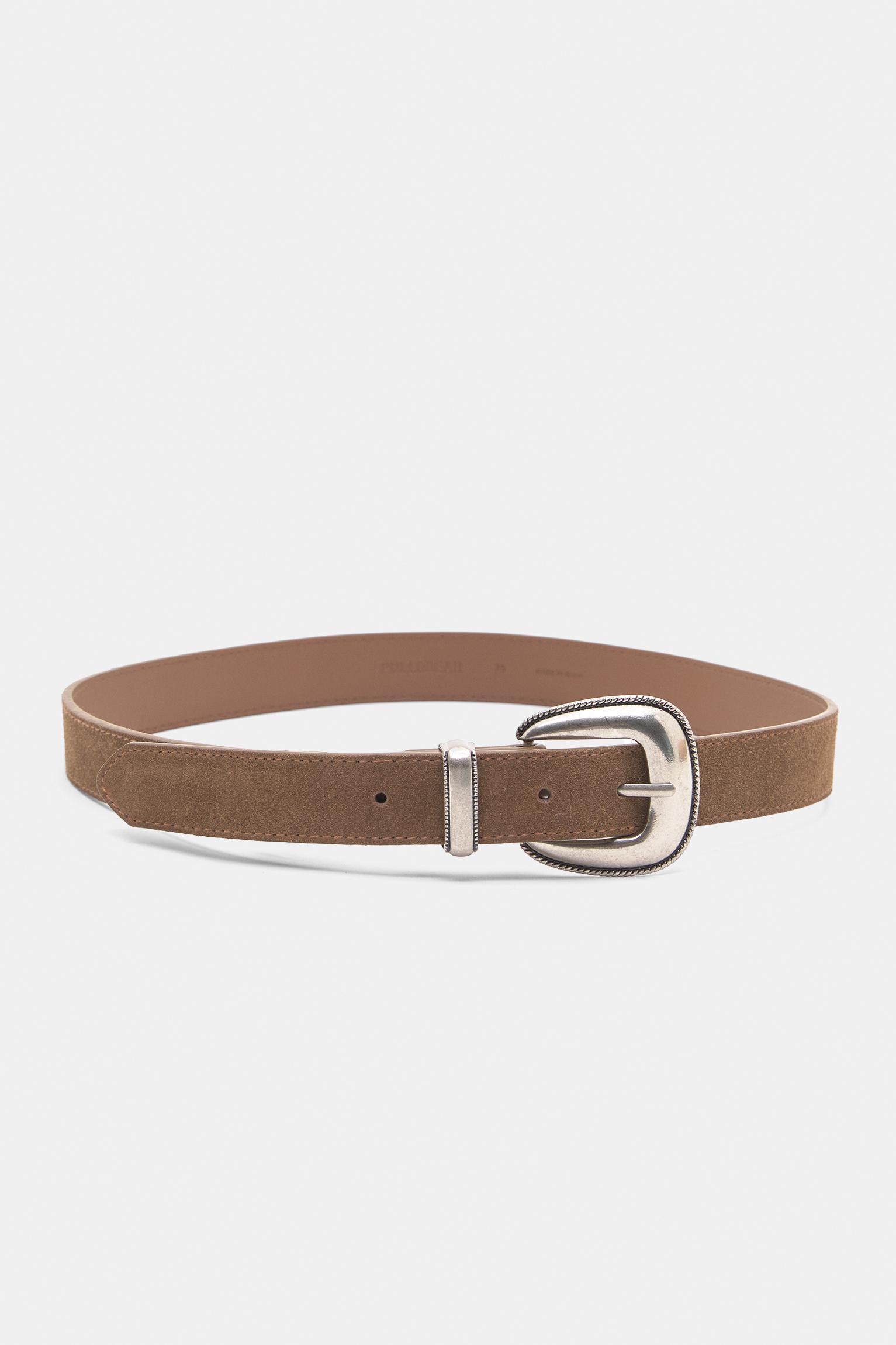Leather cowboy belt Product Image