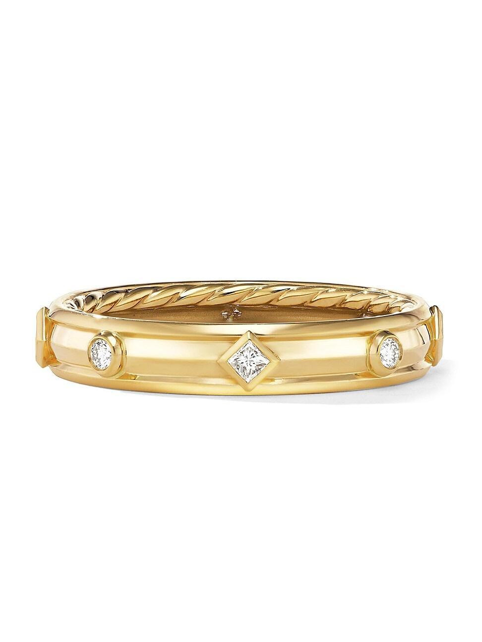David Yurman 18K Yellow Gold Modern Renaissance Ring with Diamonds Product Image