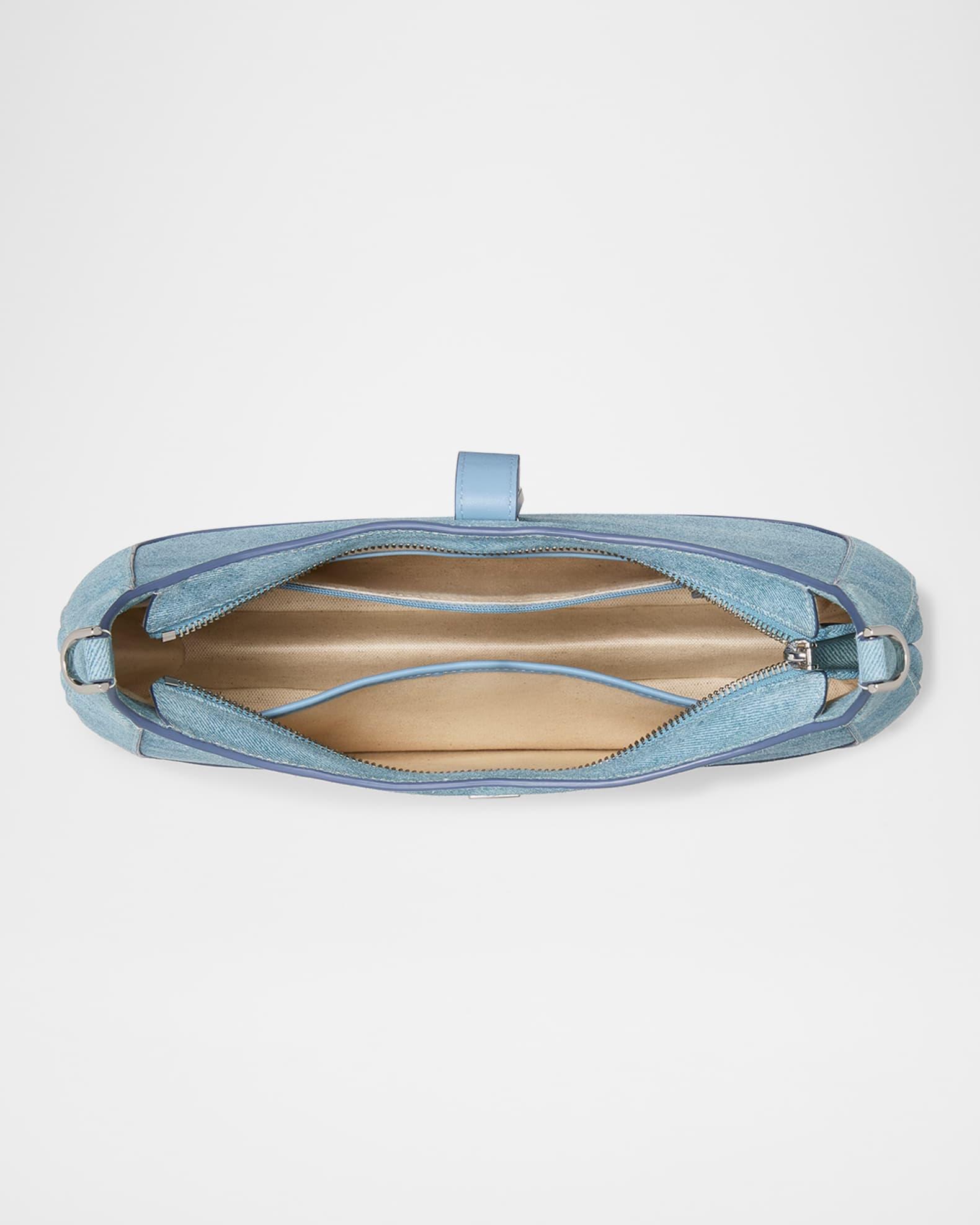 deco denim suede hobo bag Product Image