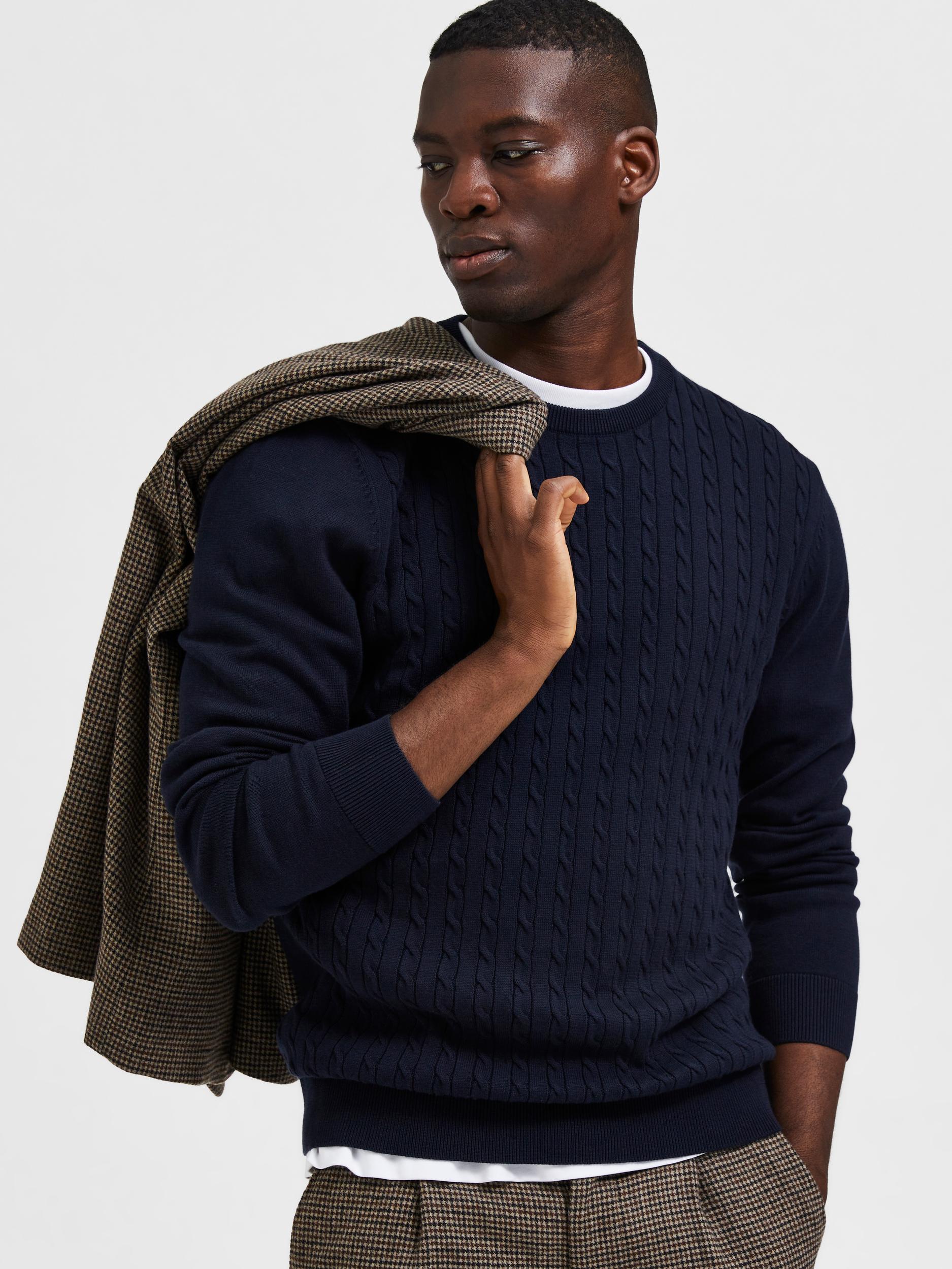 Aiko Knit Cable Crew Product Image