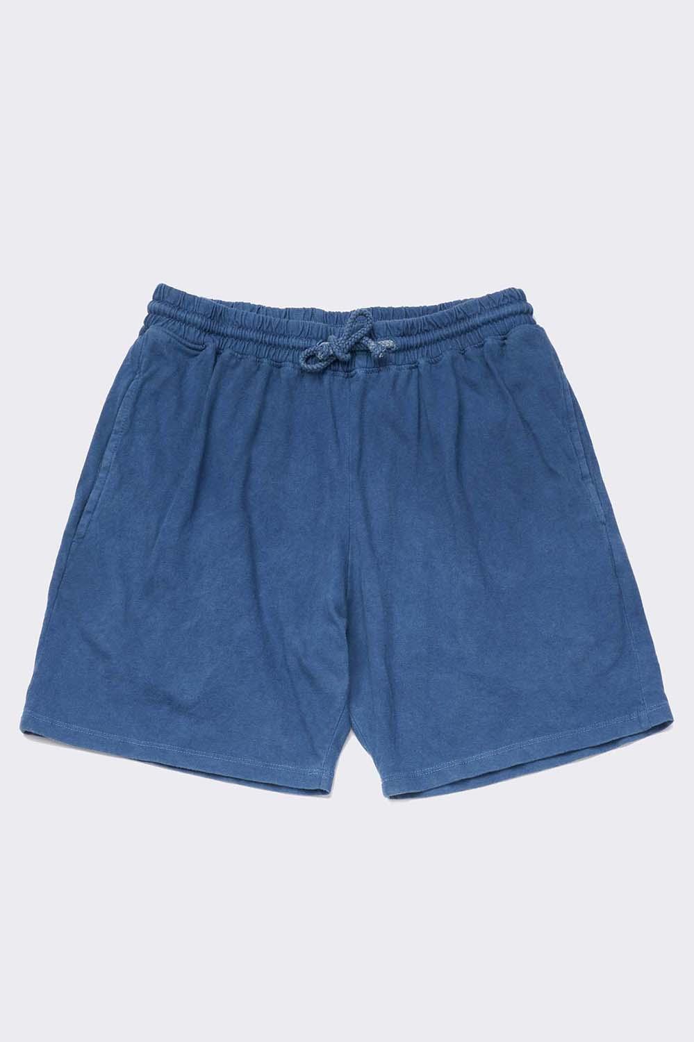 Indigo Dyed Women's Organic Athletic Shorts Product Image