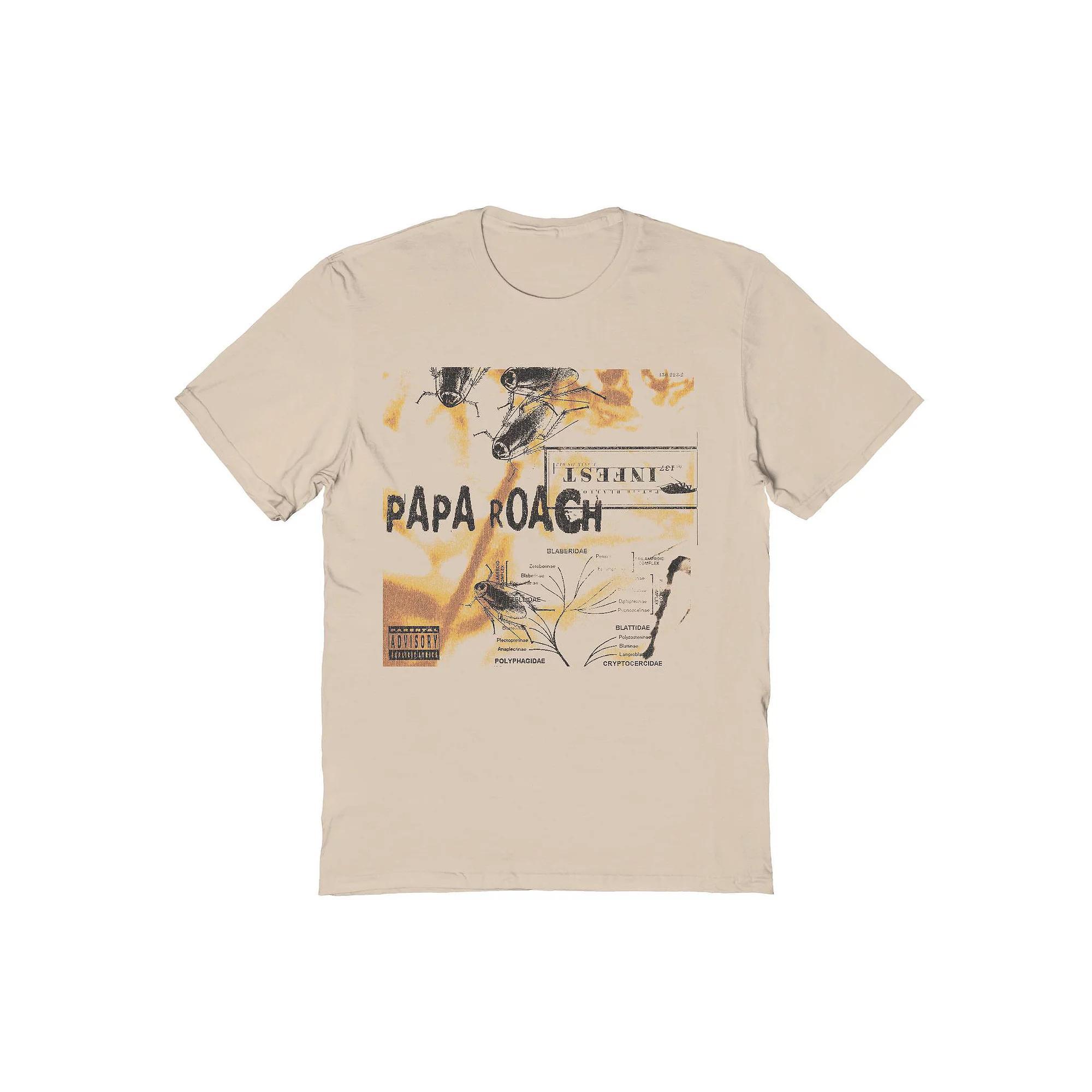 Men's Papa Roach Crawlers Graphic Tee, Size: Small, Brown Product Image