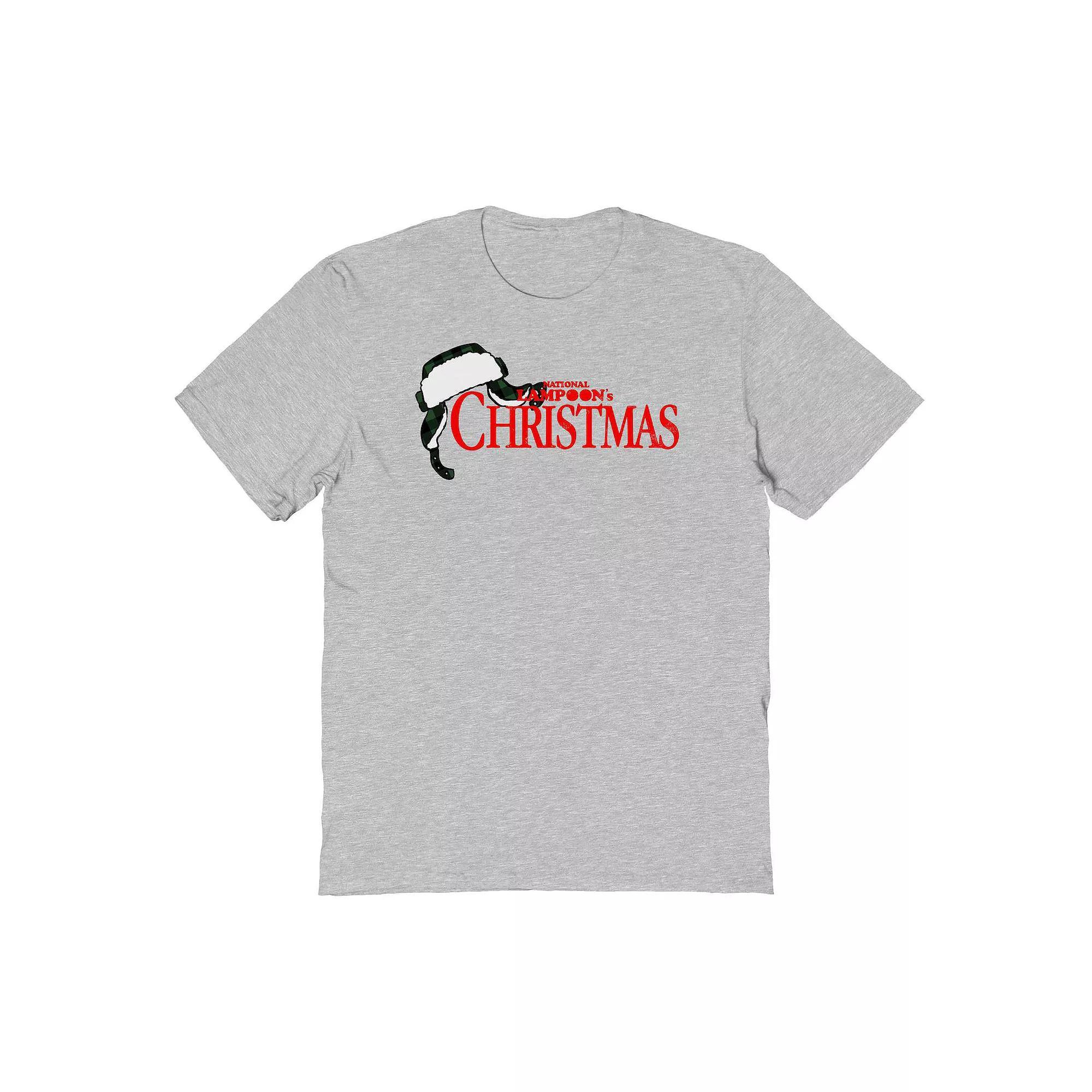 Men's National Lampoons Christmas Hat National Lampoon's Christmas Vacation Graphic Tee, Size: XL, Sport Gray Product Image