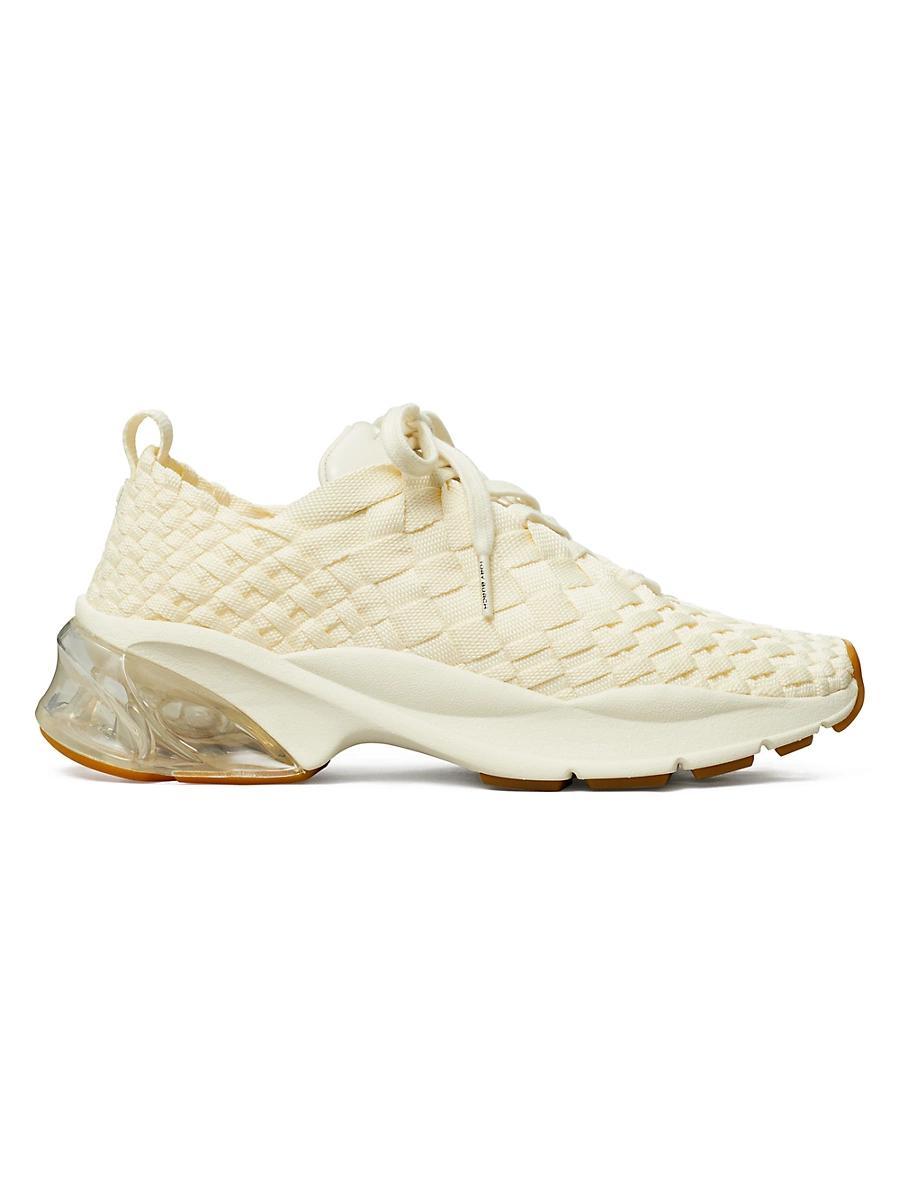 Tory Burch Womens Good Luck Woven Trail Sneakers Product Image